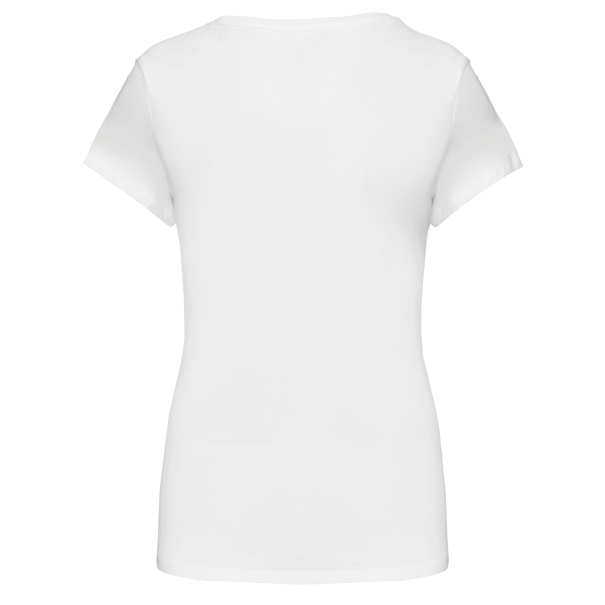 Dames-t-shirt V-hals korte mouwen