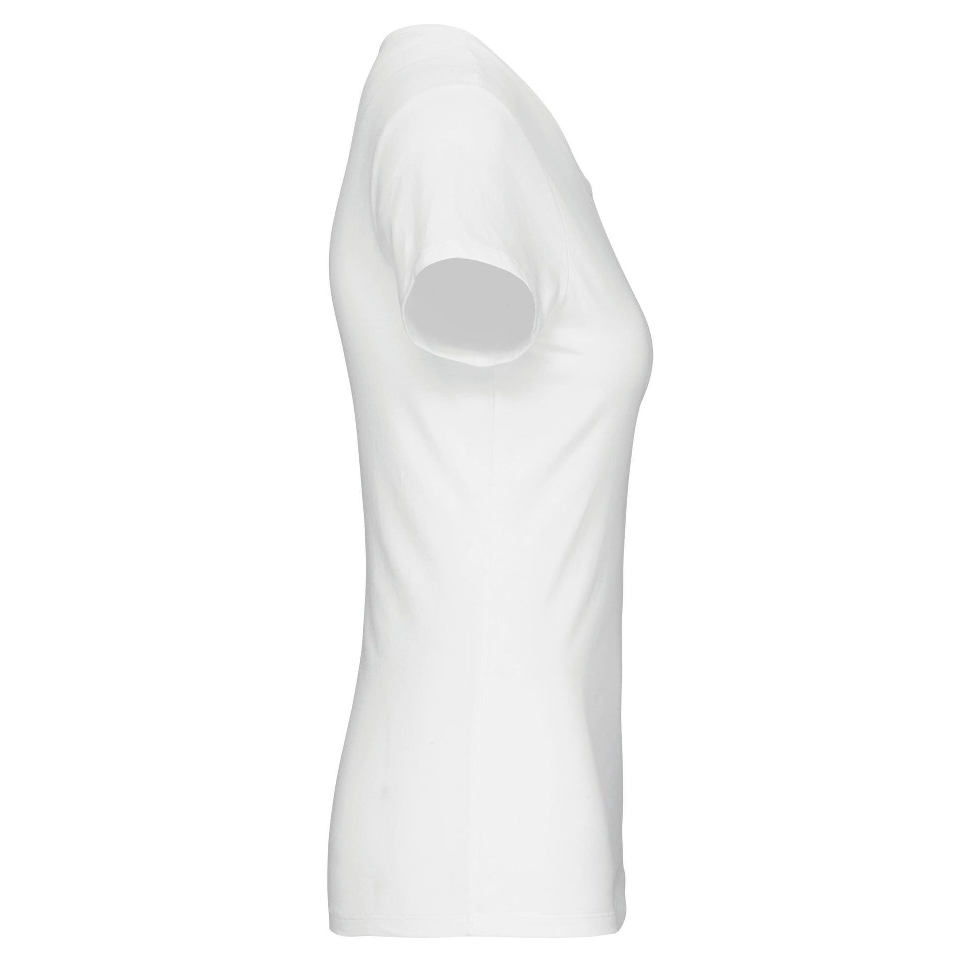 Dames-t-shirt V-hals korte mouwen