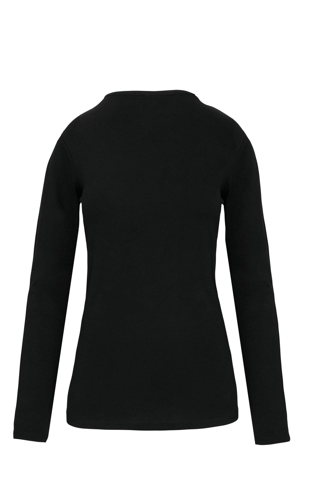 Dames-t-shirt ronde hals lange mouwen