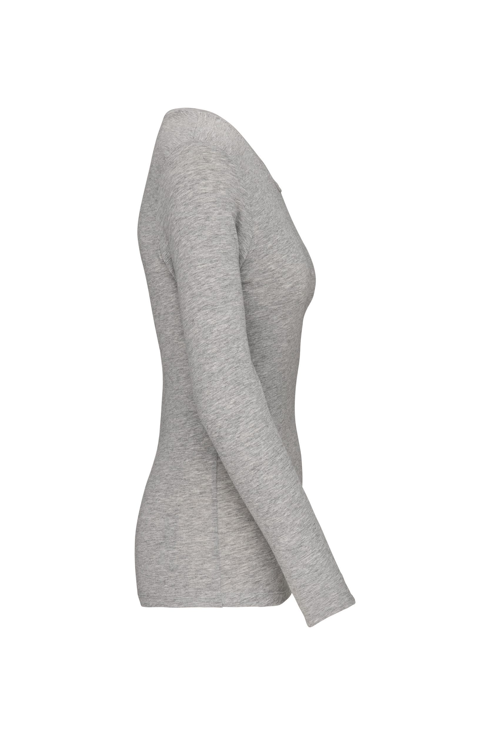 Dames-t-shirt ronde hals lange mouwen
