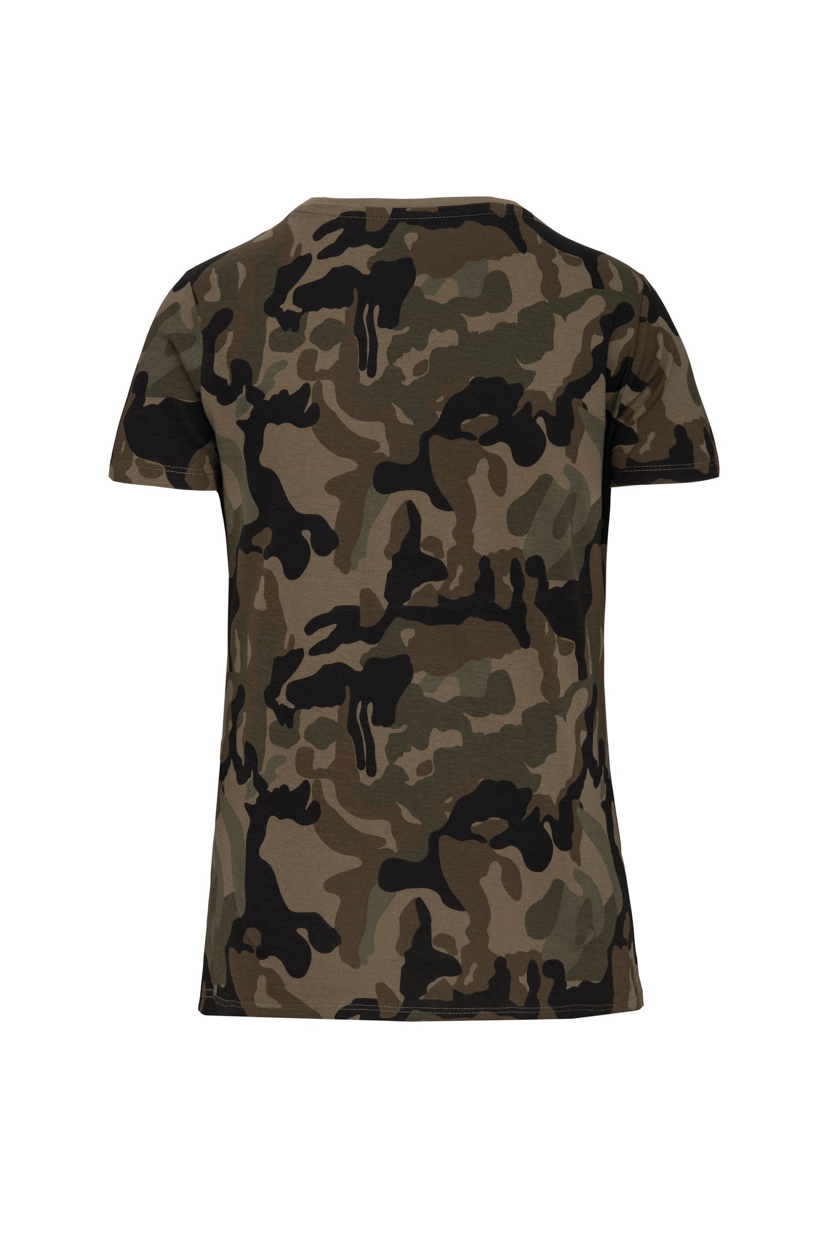Dames-t-shirt camo korte mouwen