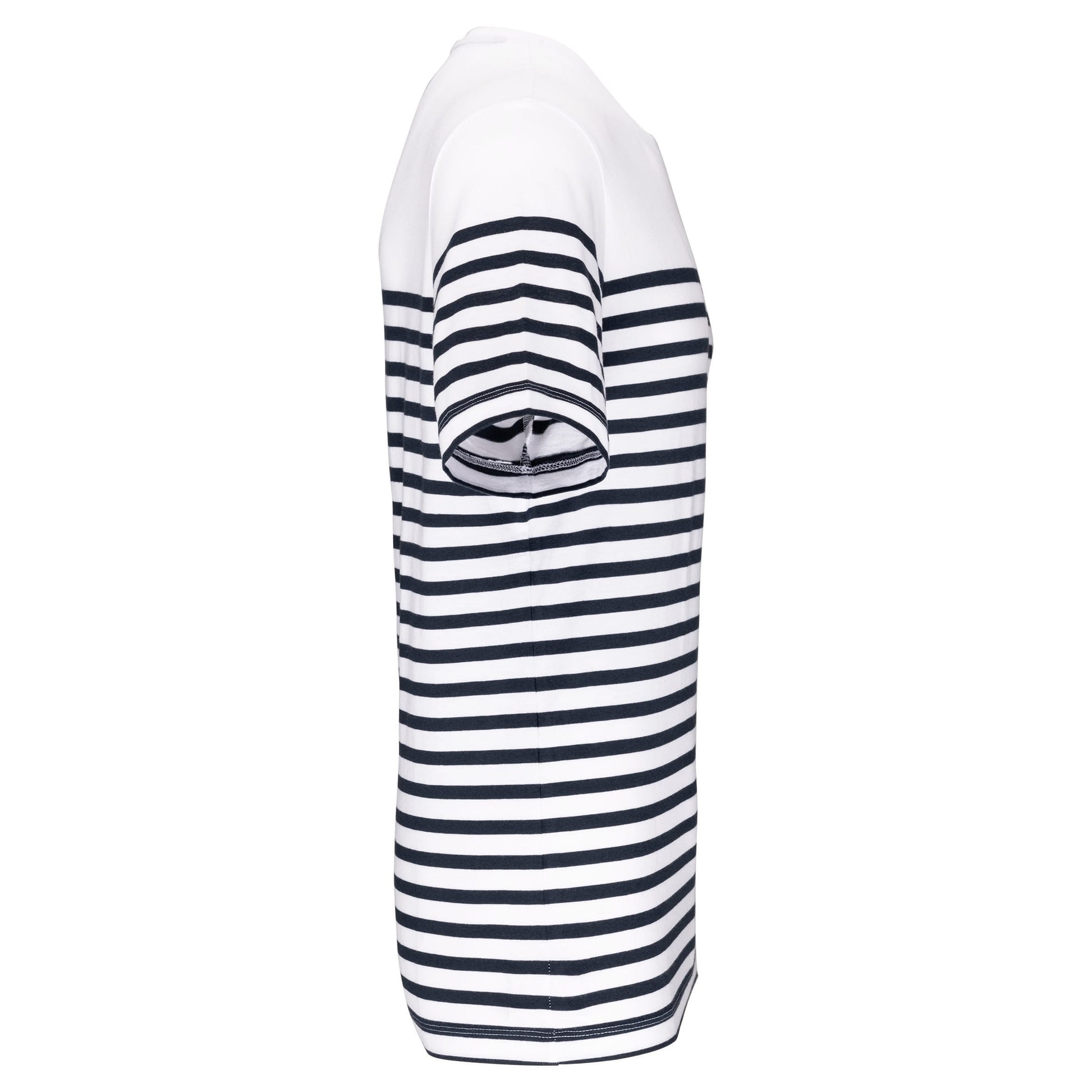 Marine-t-shirt ronde hals Bio heren