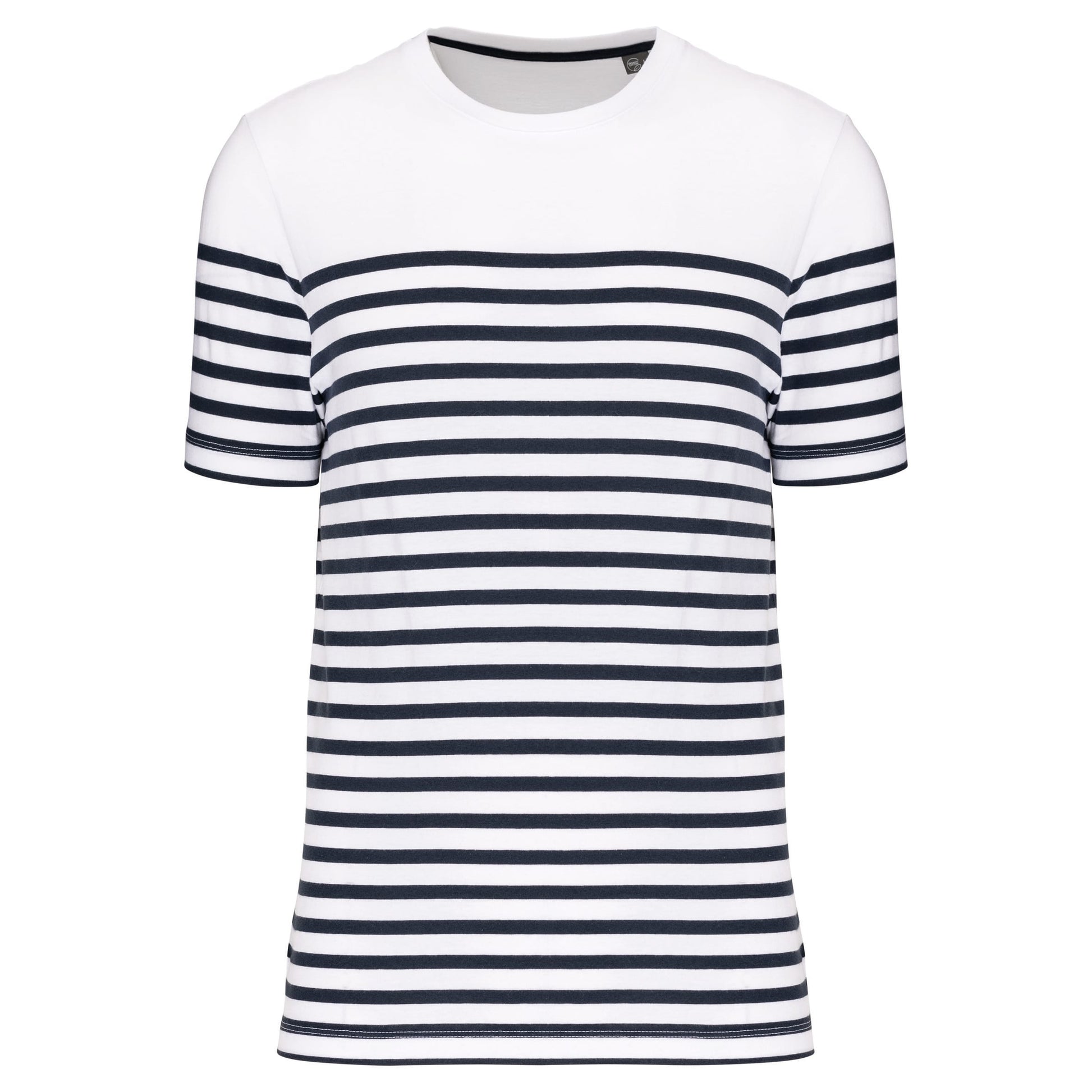 Marine-t-shirt ronde hals Bio heren