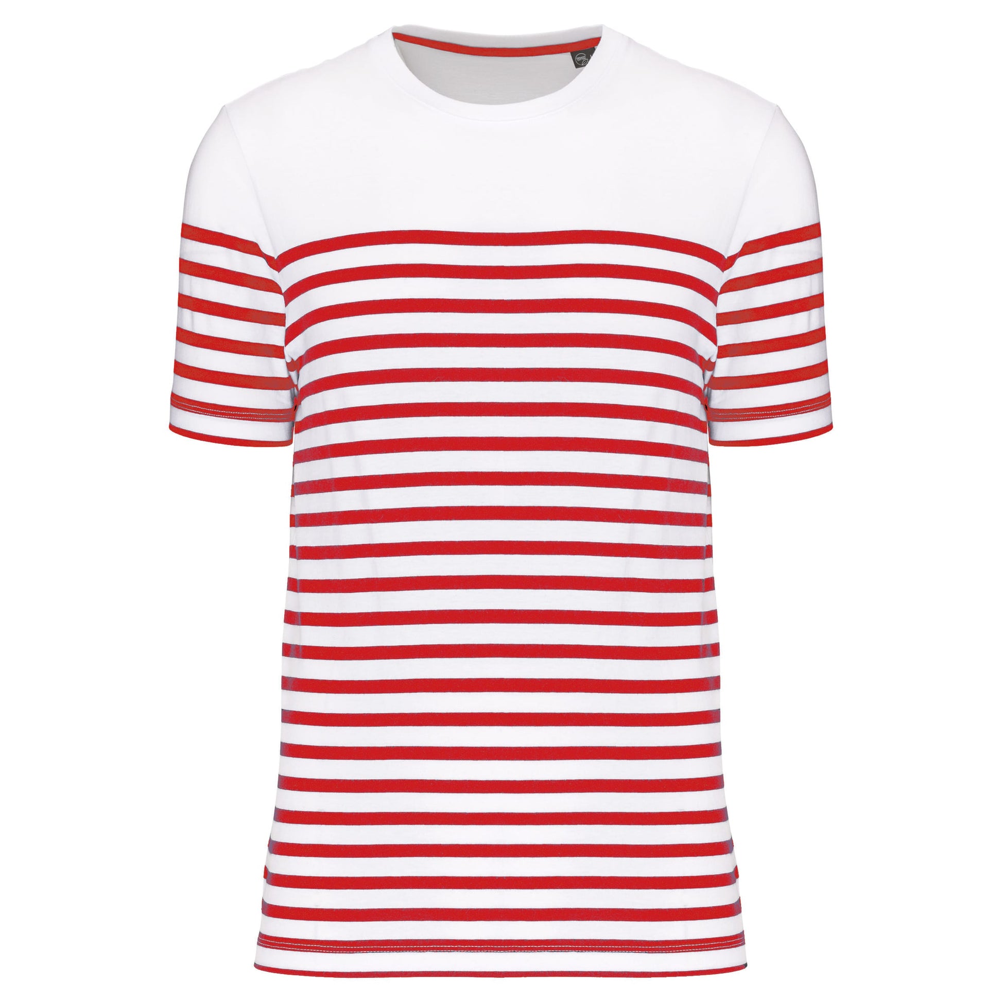 Marine-t-shirt ronde hals Bio heren