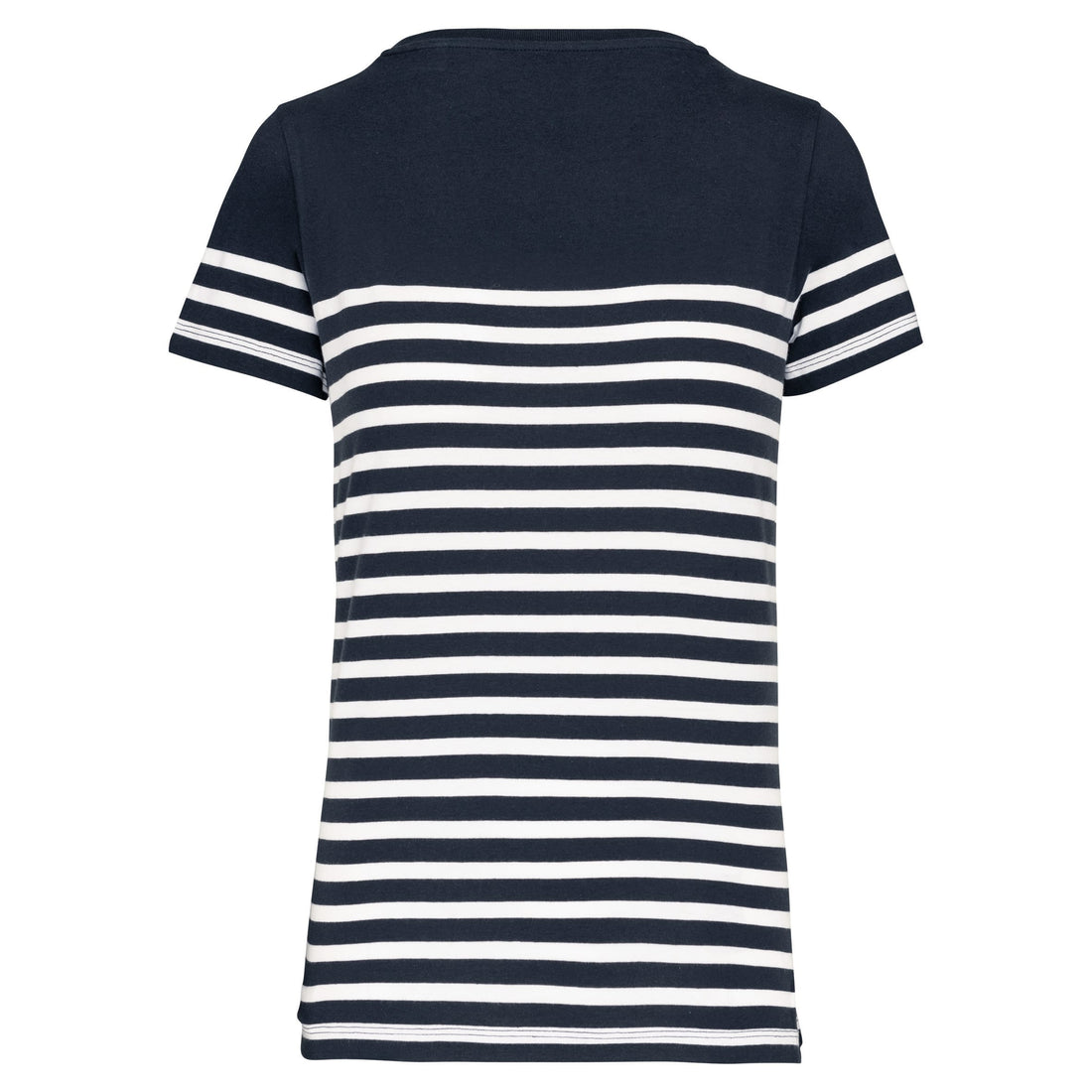 Marine-t-shirt ronde hals Bio dames