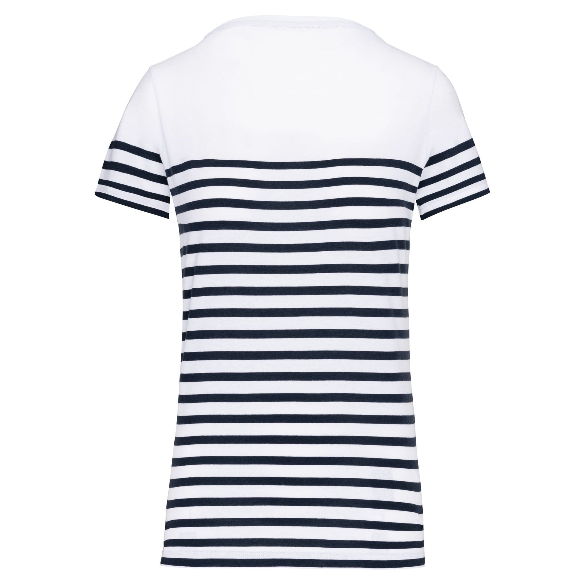 Marine-t-shirt ronde hals Bio dames