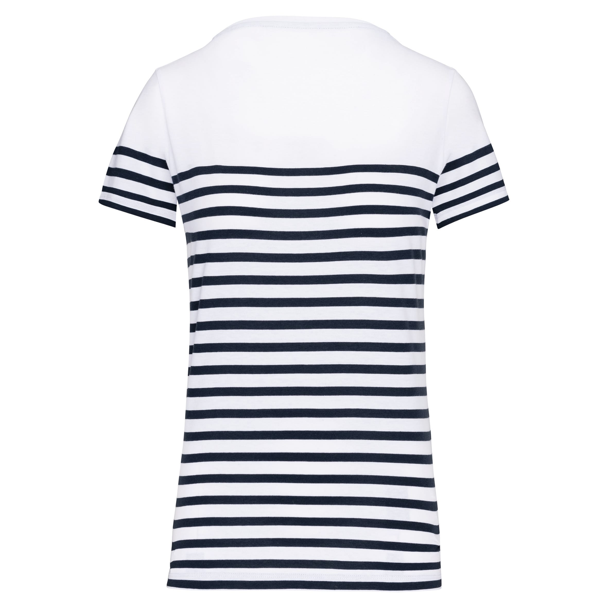 Marine-t-shirt ronde hals Bio dames
