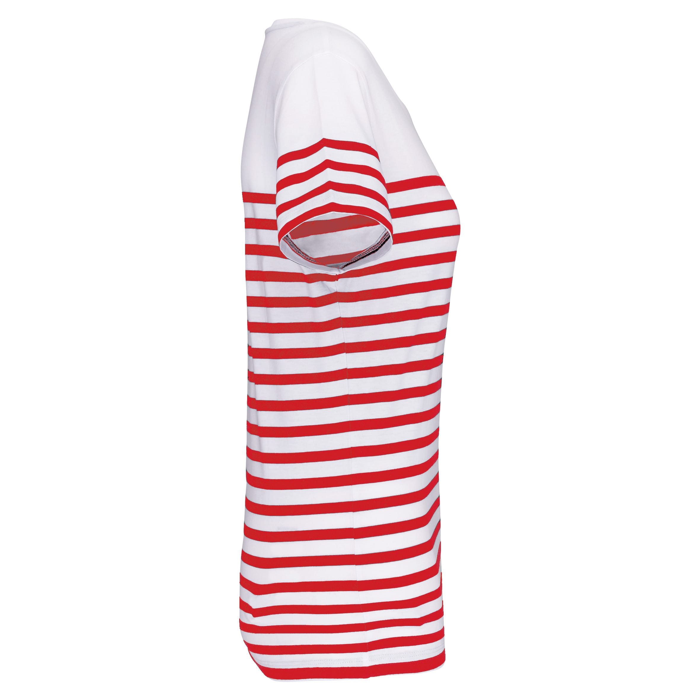 Marine-t-shirt ronde hals Bio dames