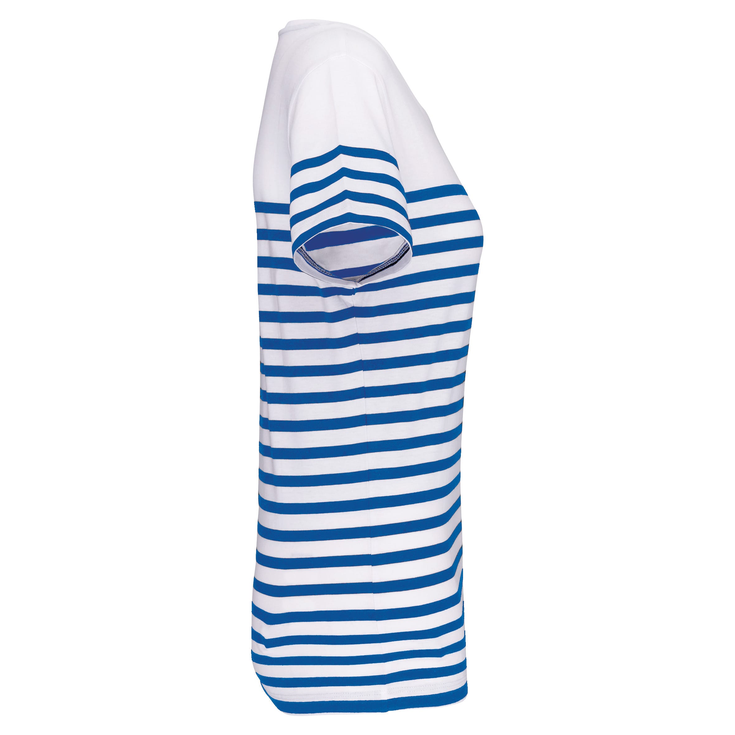 Marine-t-shirt ronde hals Bio dames