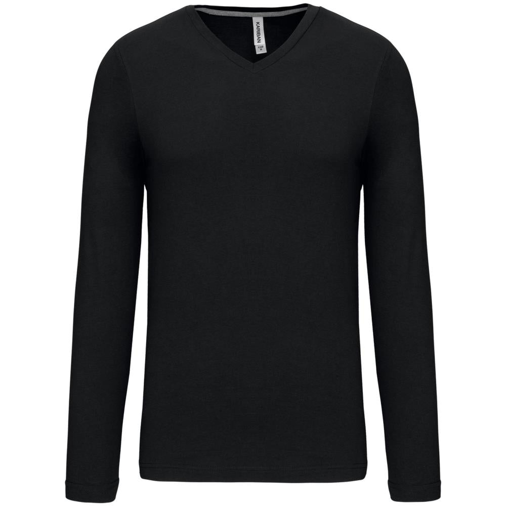 T-shirt V-hals lange mouwen