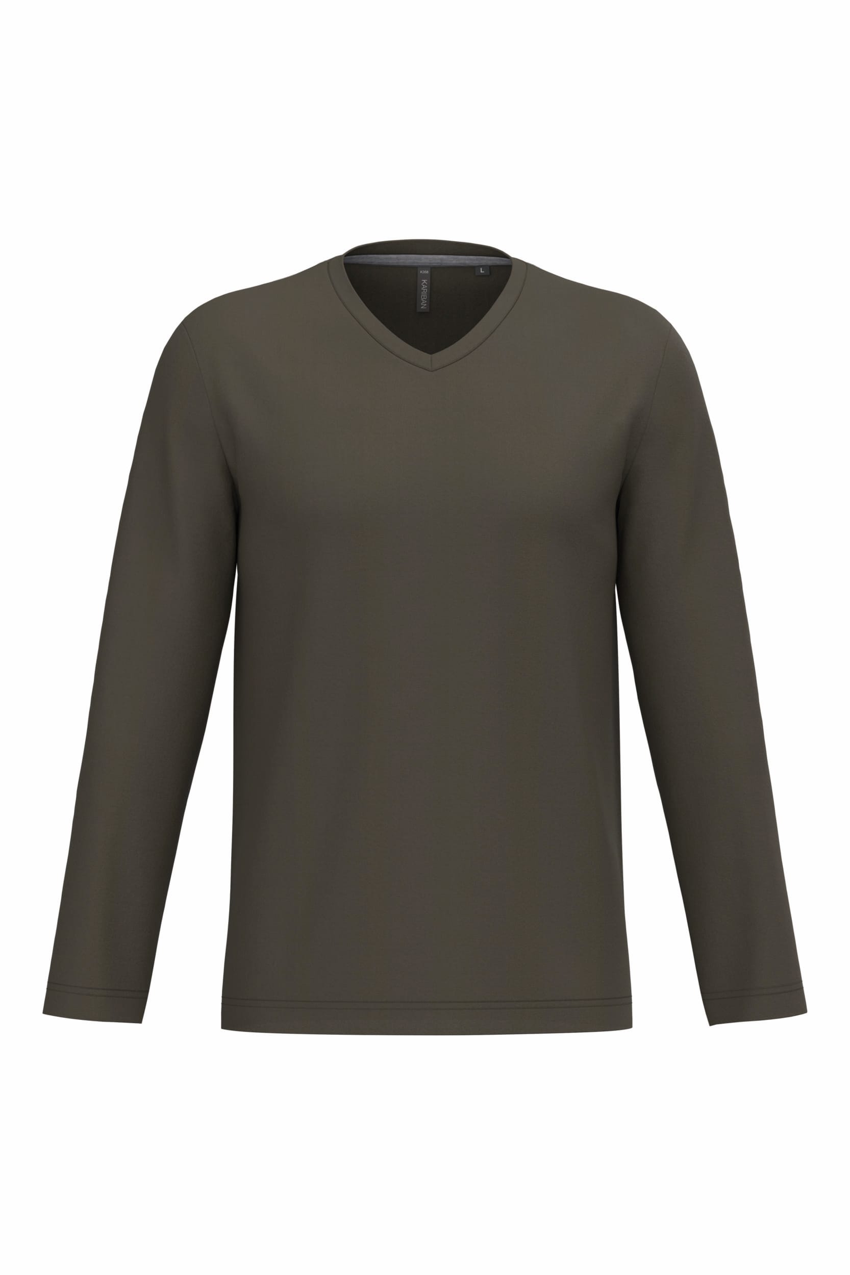 T-shirt V-hals lange mouwen