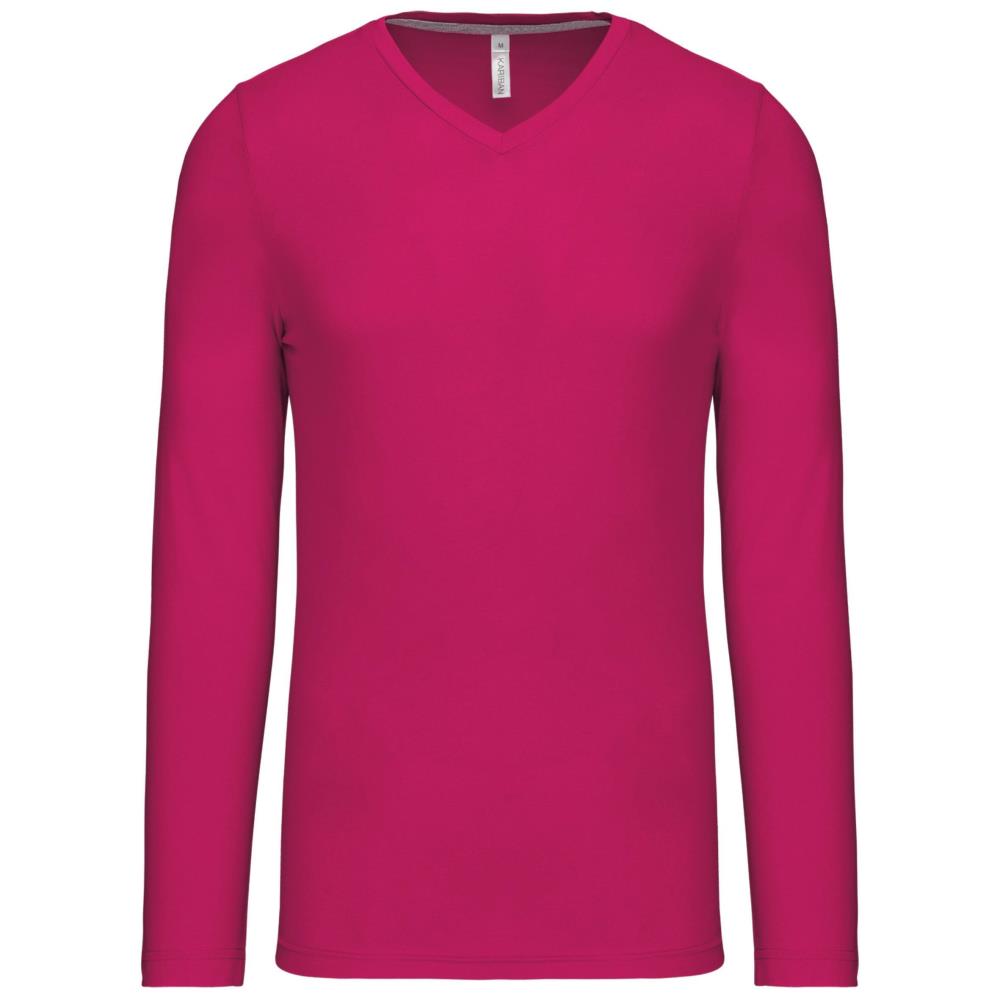 T-shirt V-hals lange mouwen