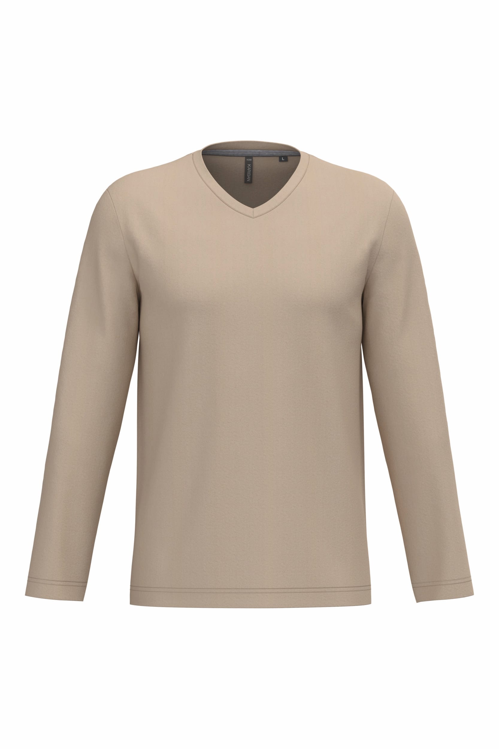T-shirt V-hals lange mouwen