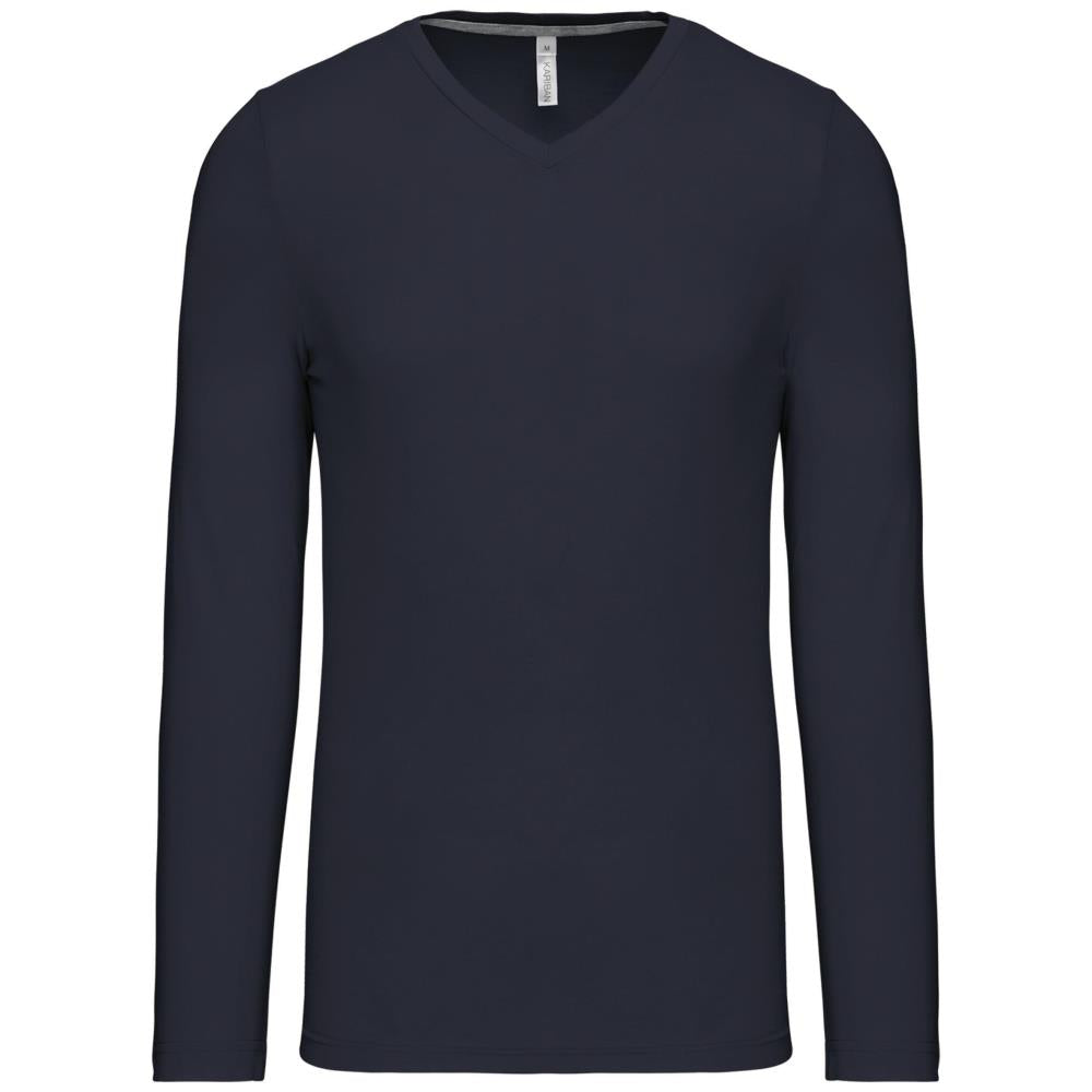 T-shirt V-hals lange mouwen