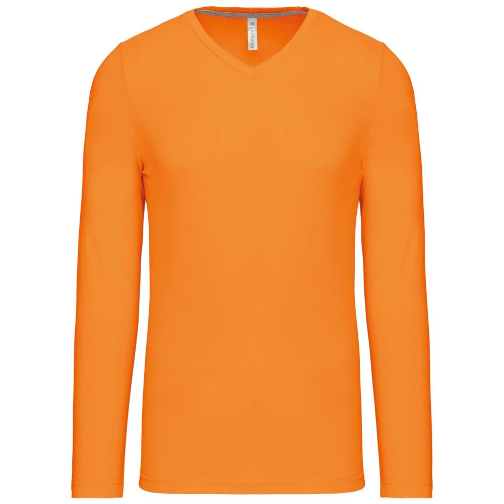 T-shirt V-hals lange mouwen
