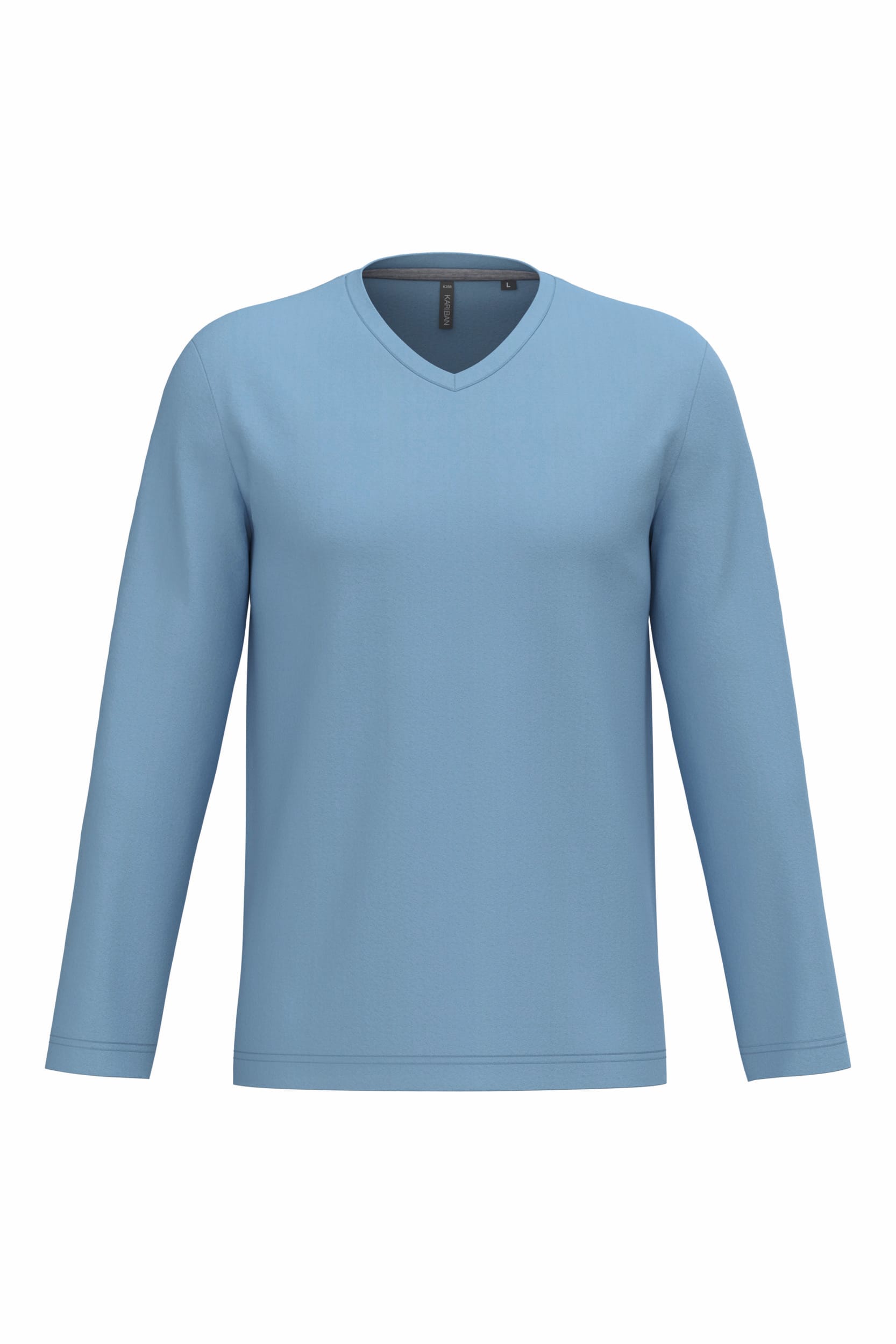 T-shirt V-hals lange mouwen