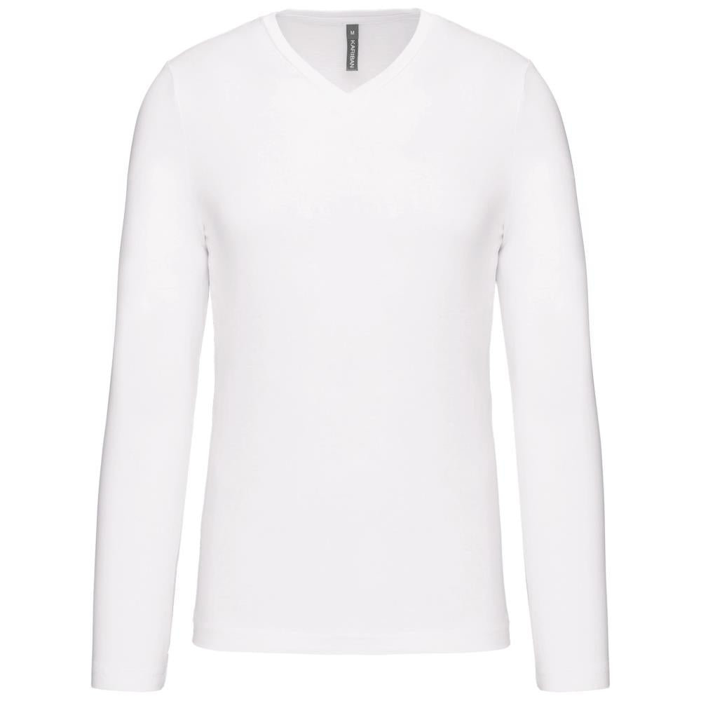 T-shirt V-hals lange mouwen