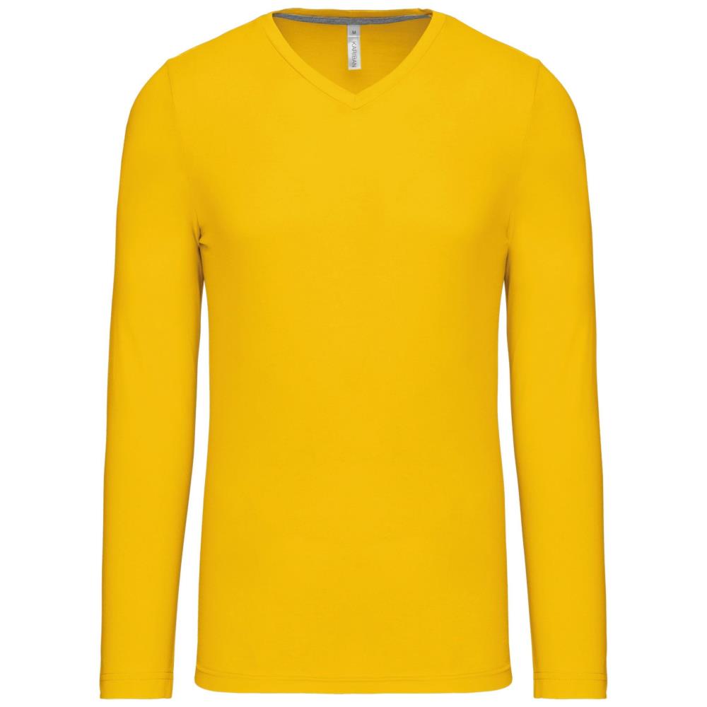 T-shirt V-hals lange mouwen