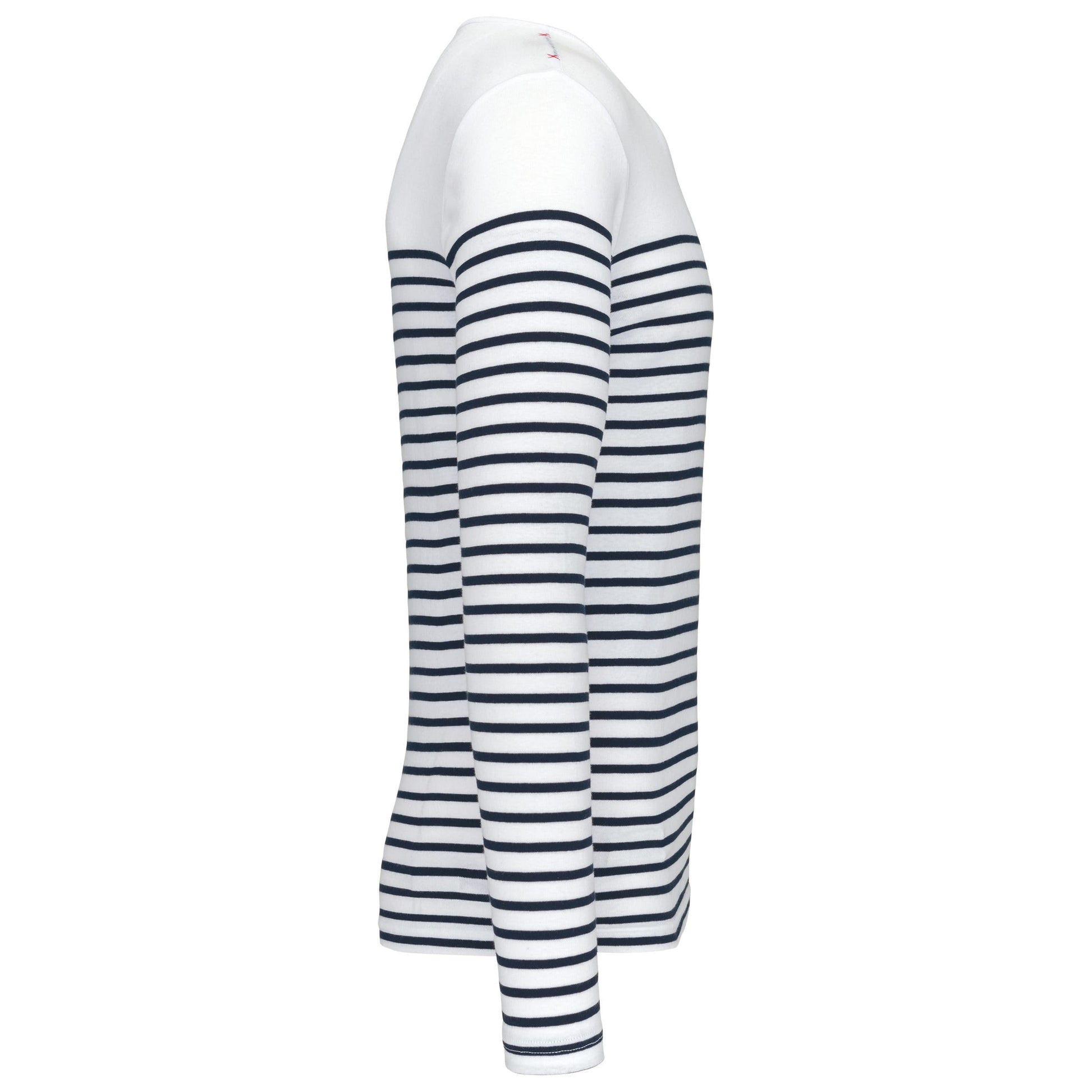 Gestreept heren-t-shirt lange mouwen
