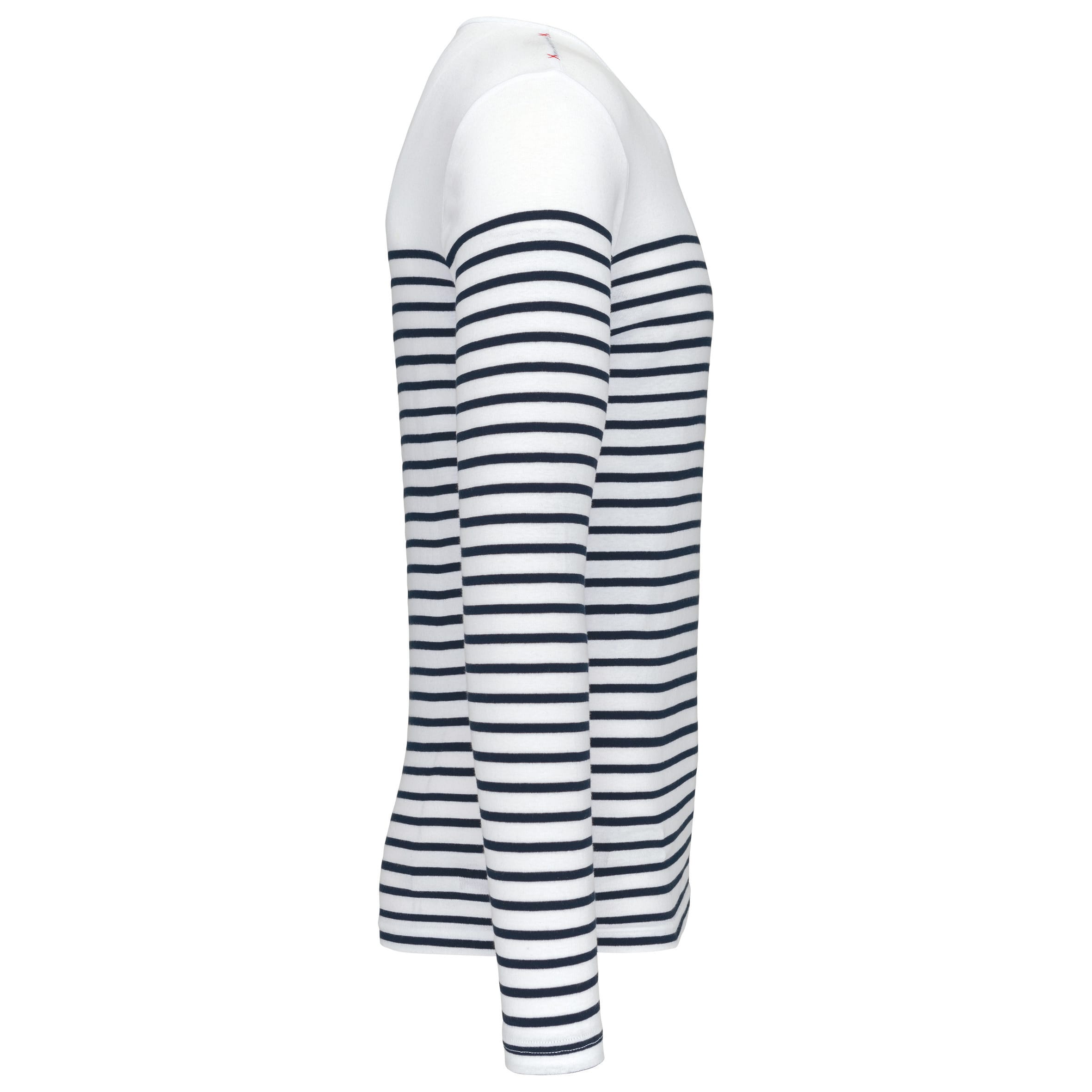 Gestreept heren-t-shirt lange mouwen