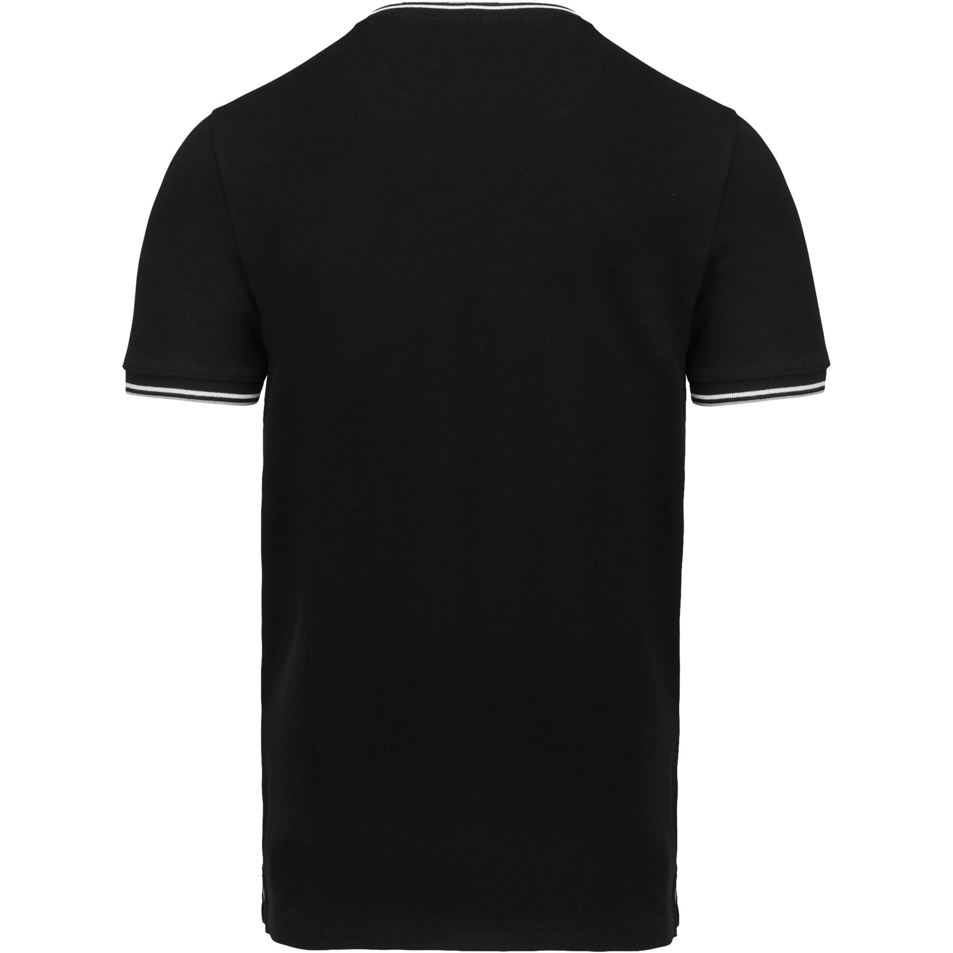 Heren-t-shirt piqué V-hals