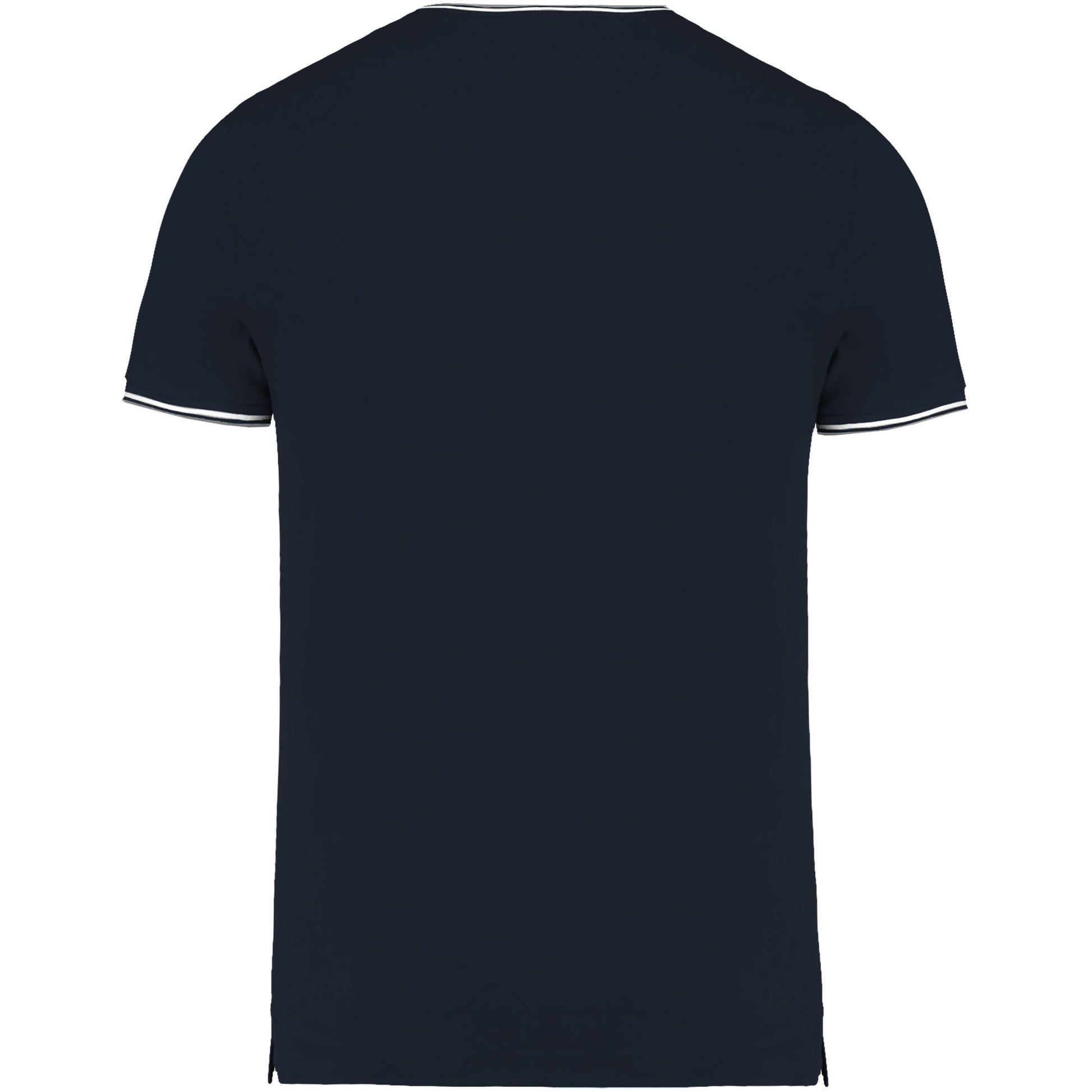 Heren-t-shirt piqué V-hals