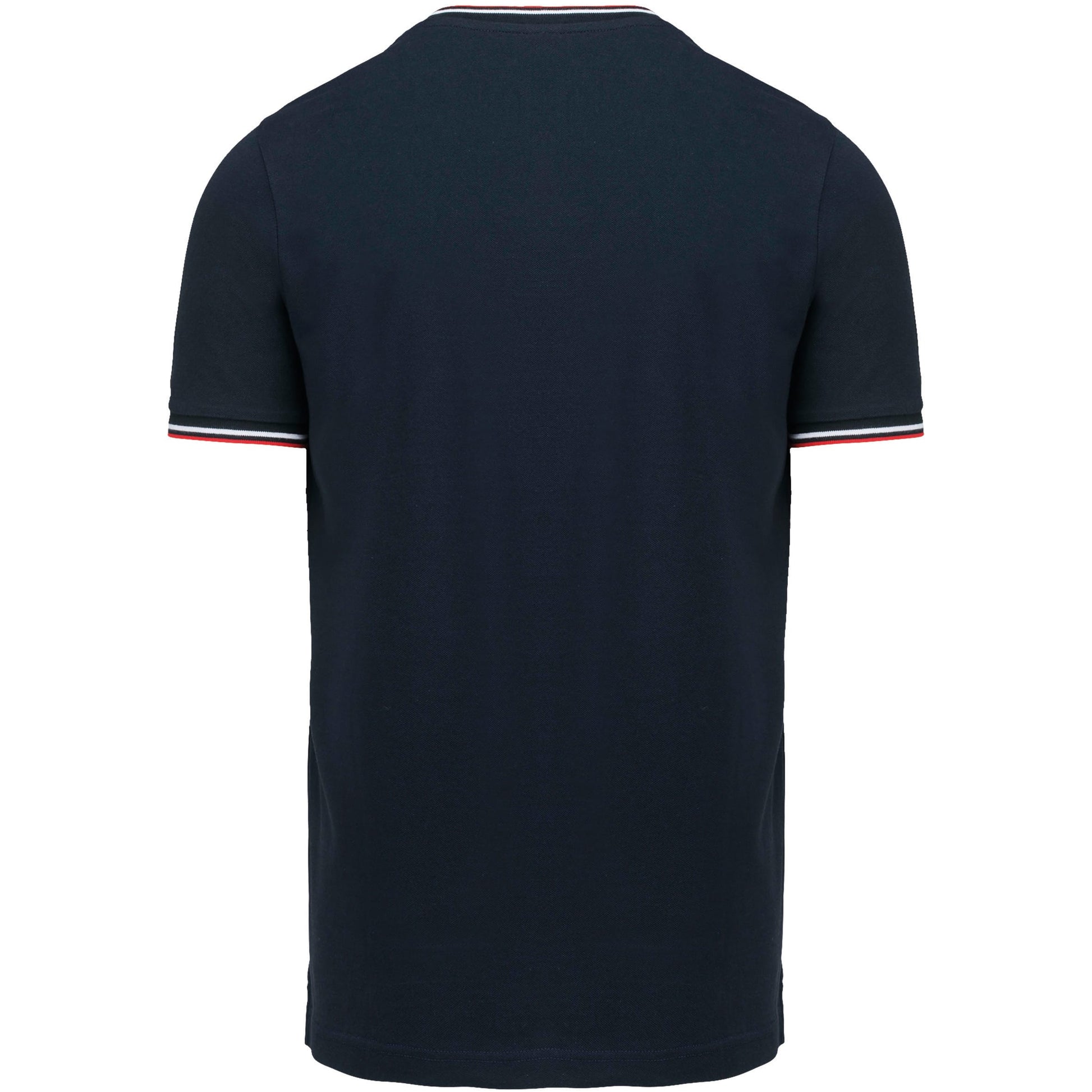 Heren-t-shirt piqué V-hals