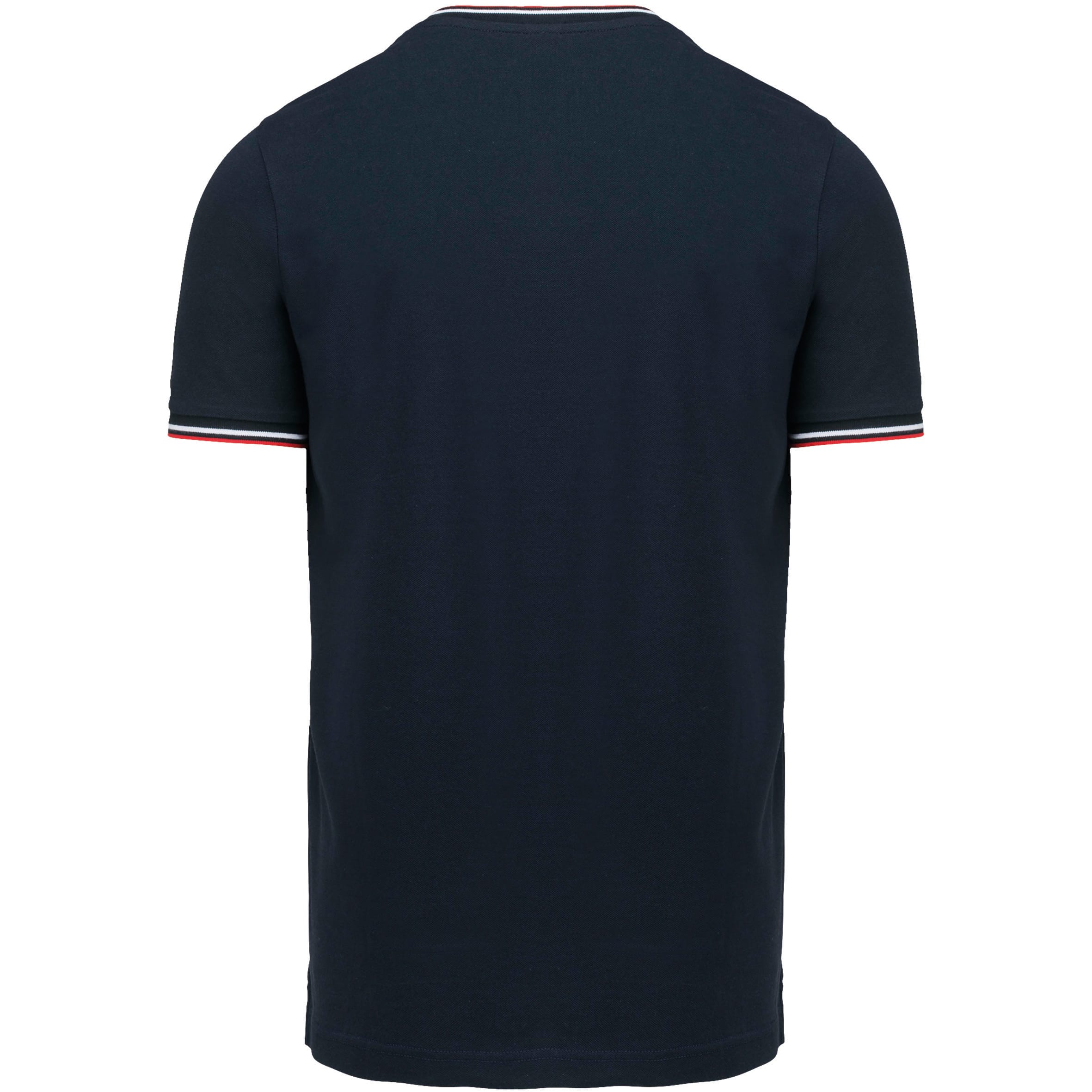 Heren-t-shirt piqué V-hals