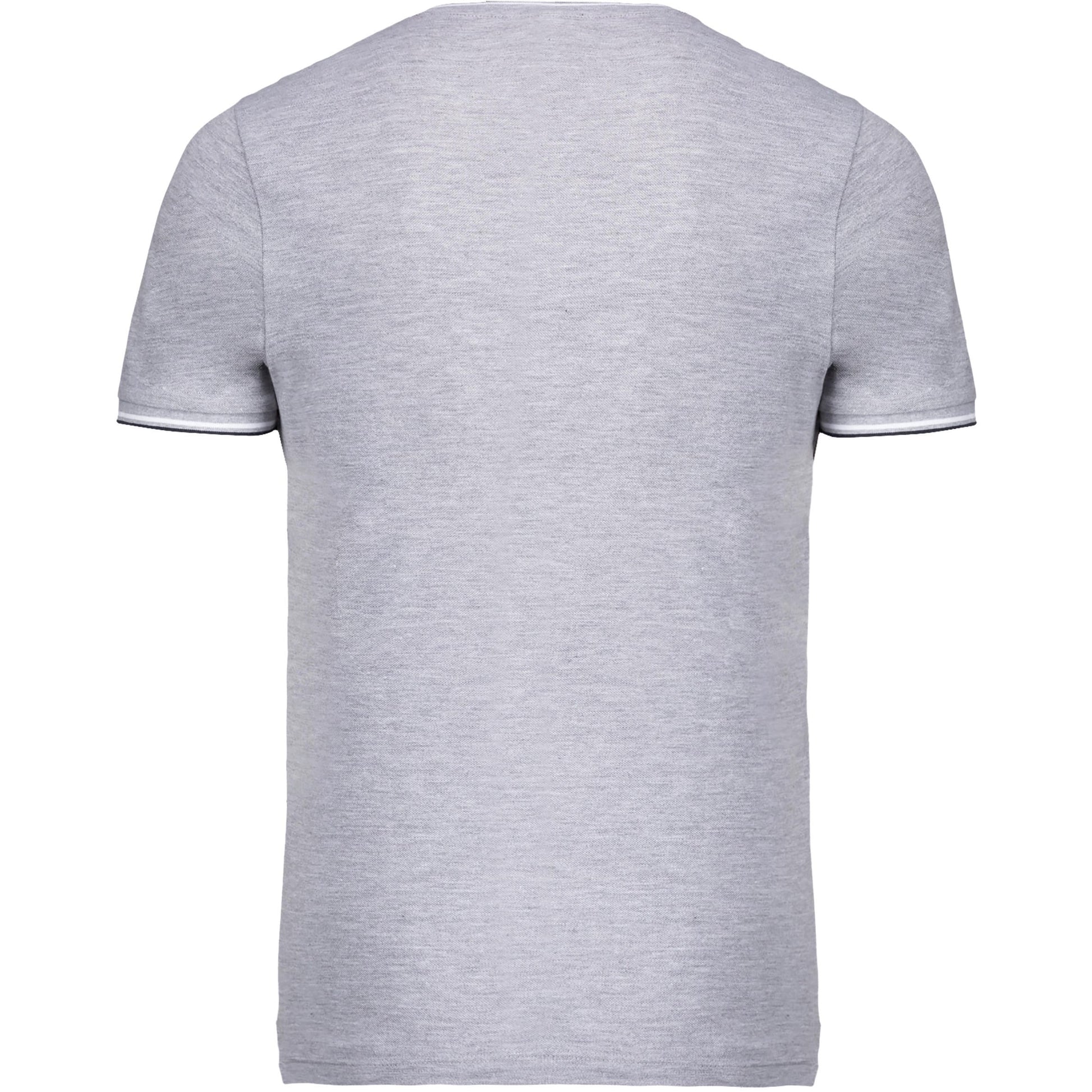 Heren-t-shirt piqué V-hals