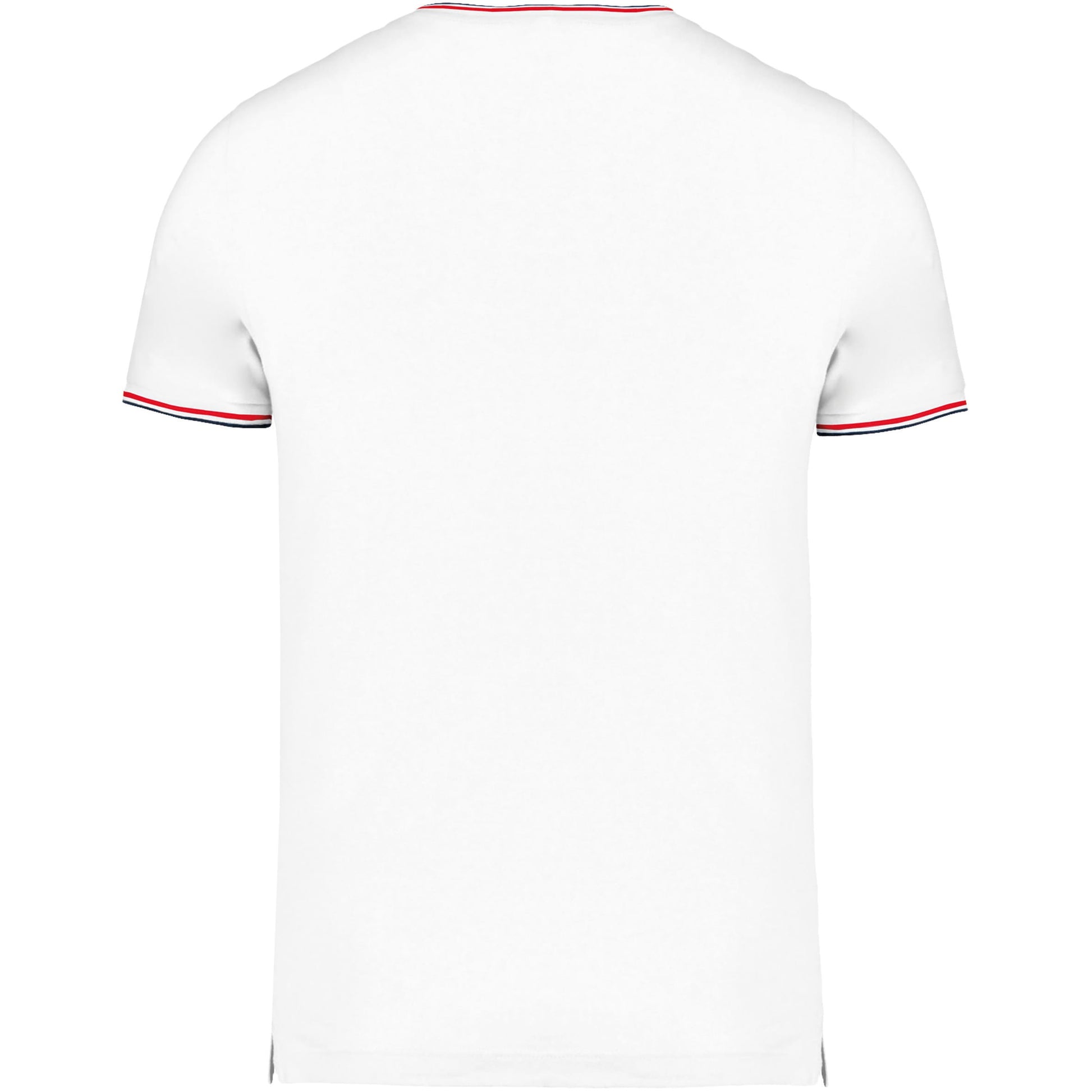 Heren-t-shirt piqué V-hals