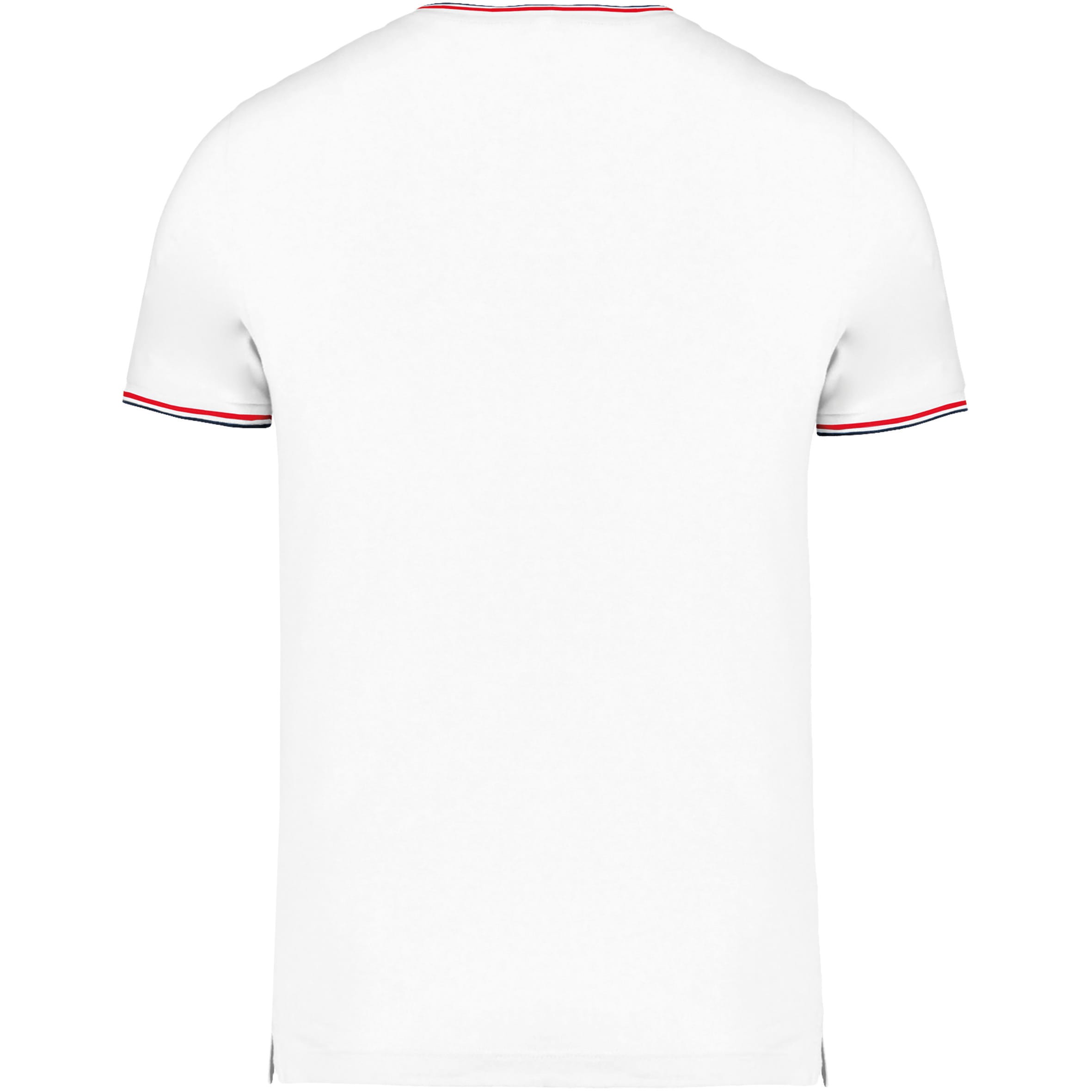 Heren-t-shirt piqué V-hals