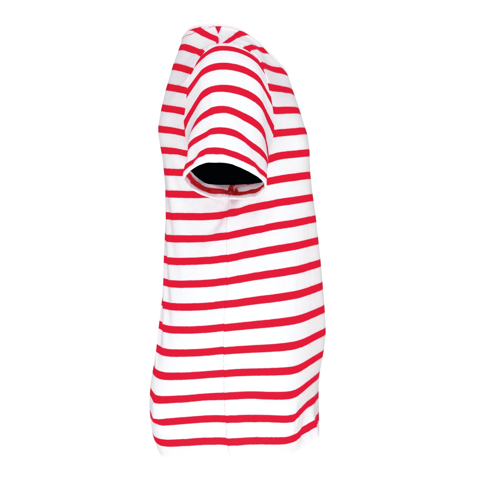 Gestreept T-shirt met zak en korte mouwen kids