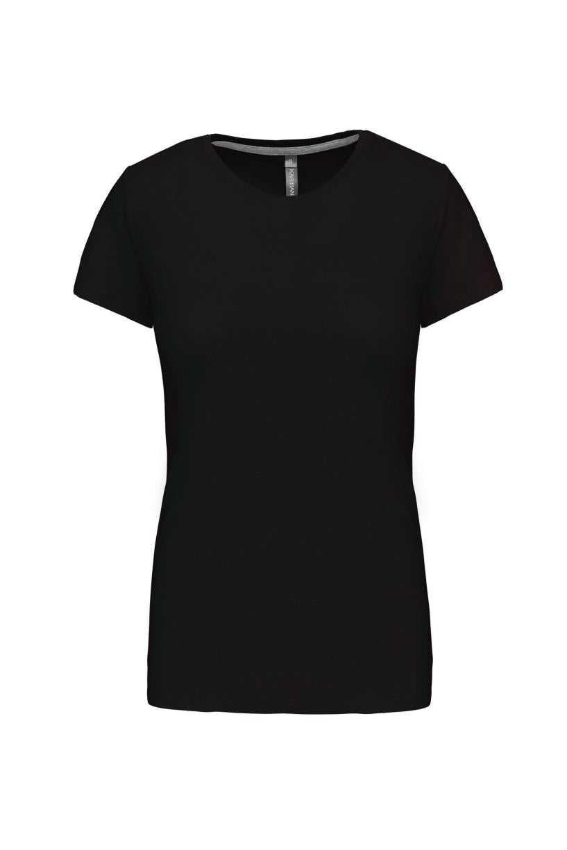 Dames t-shirt ronde hals korte mouwen