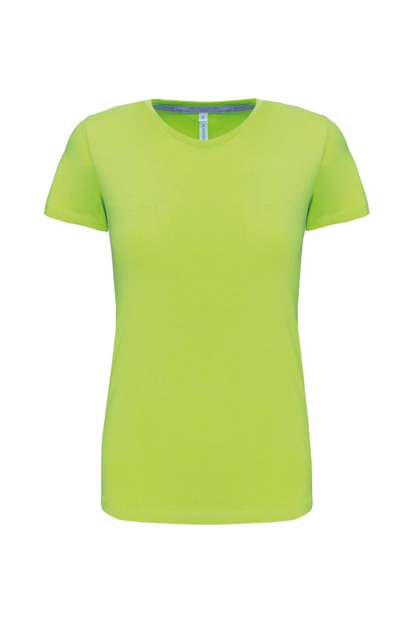 Dames t-shirt ronde hals korte mouwen