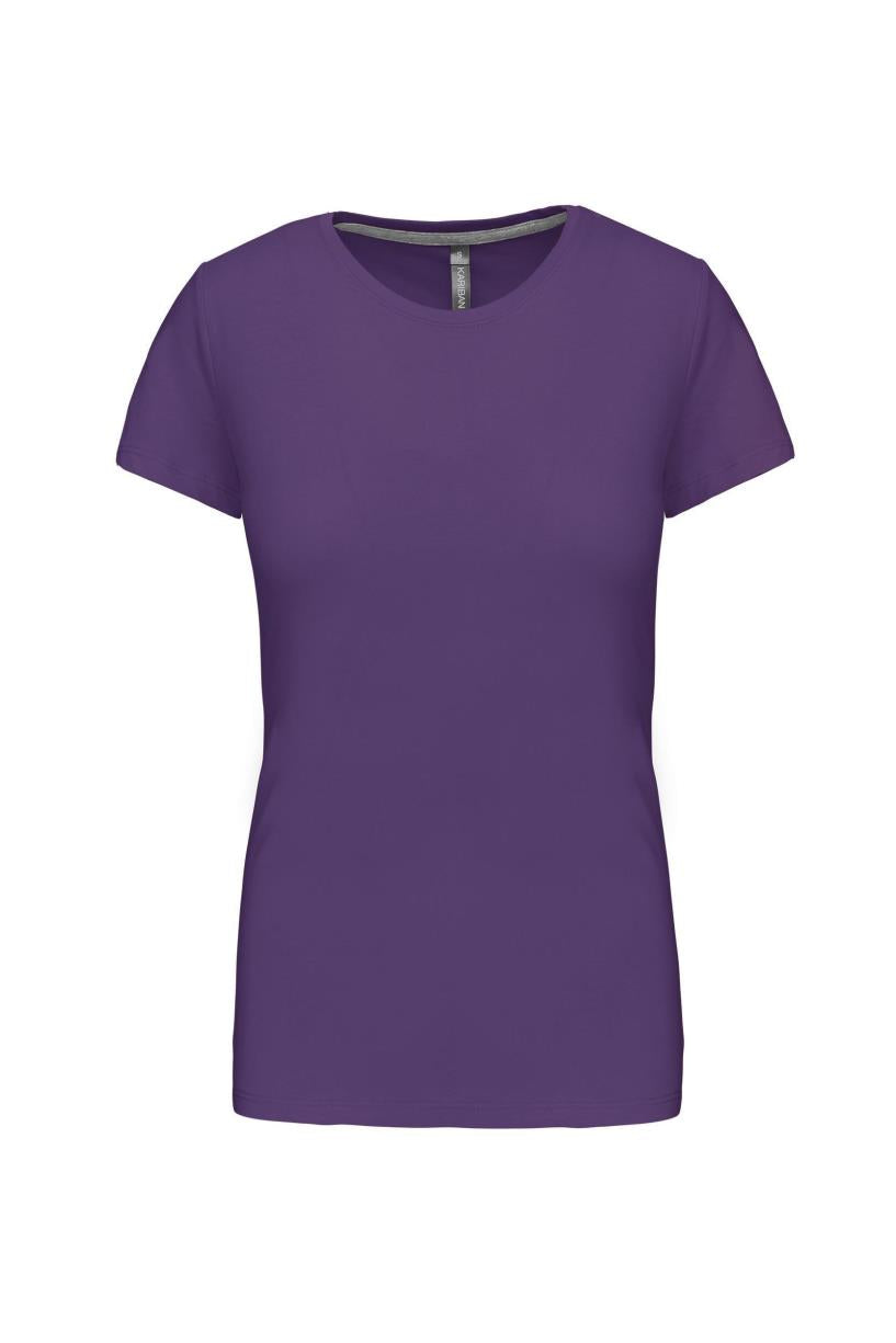 Dames t-shirt ronde hals korte mouwen