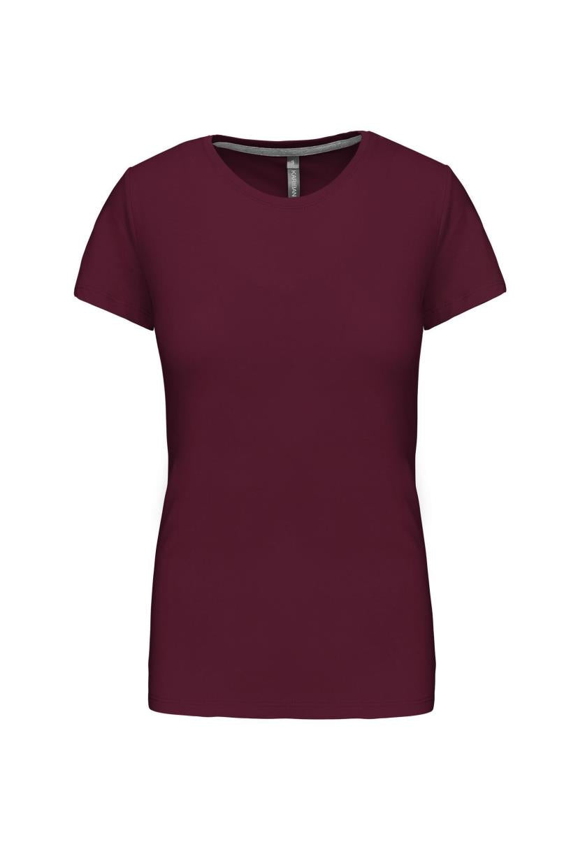 Dames t-shirt ronde hals korte mouwen