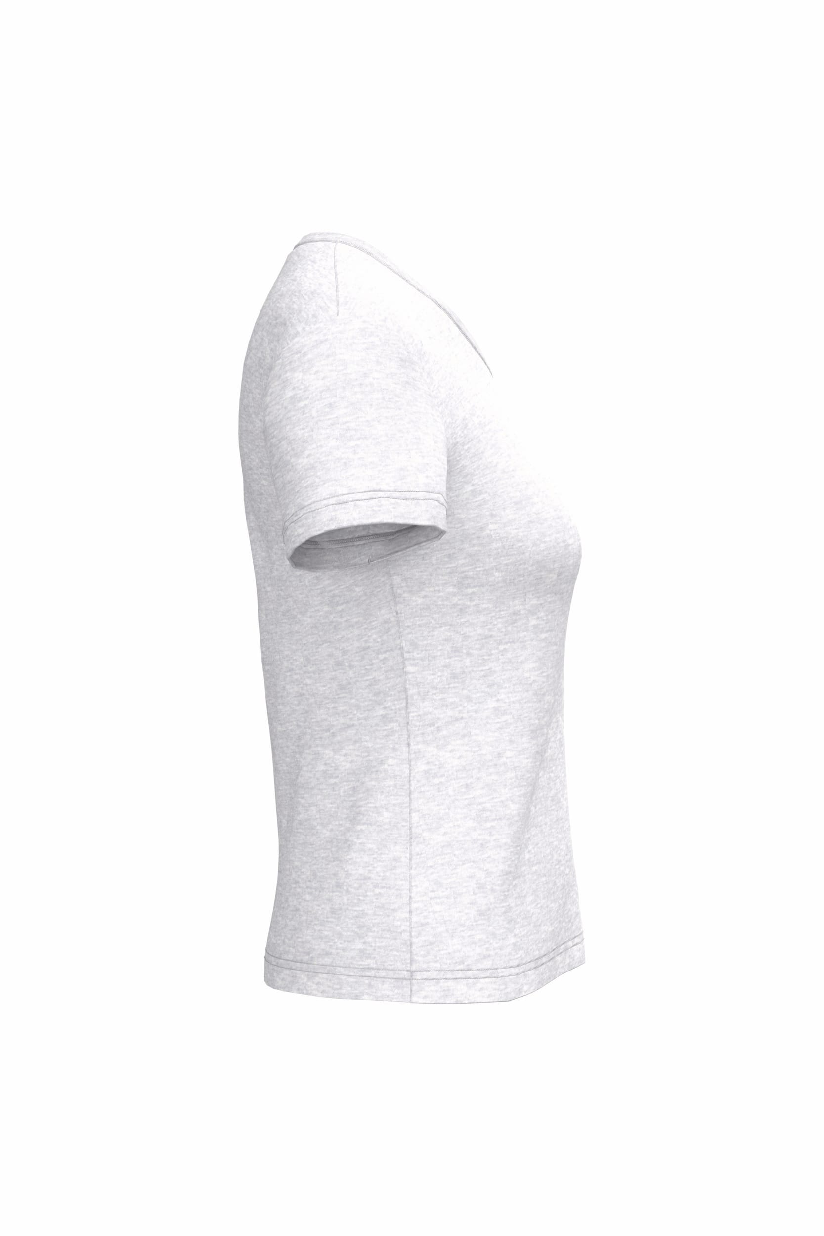Dames T-shirt V-hals Korte Mouwen