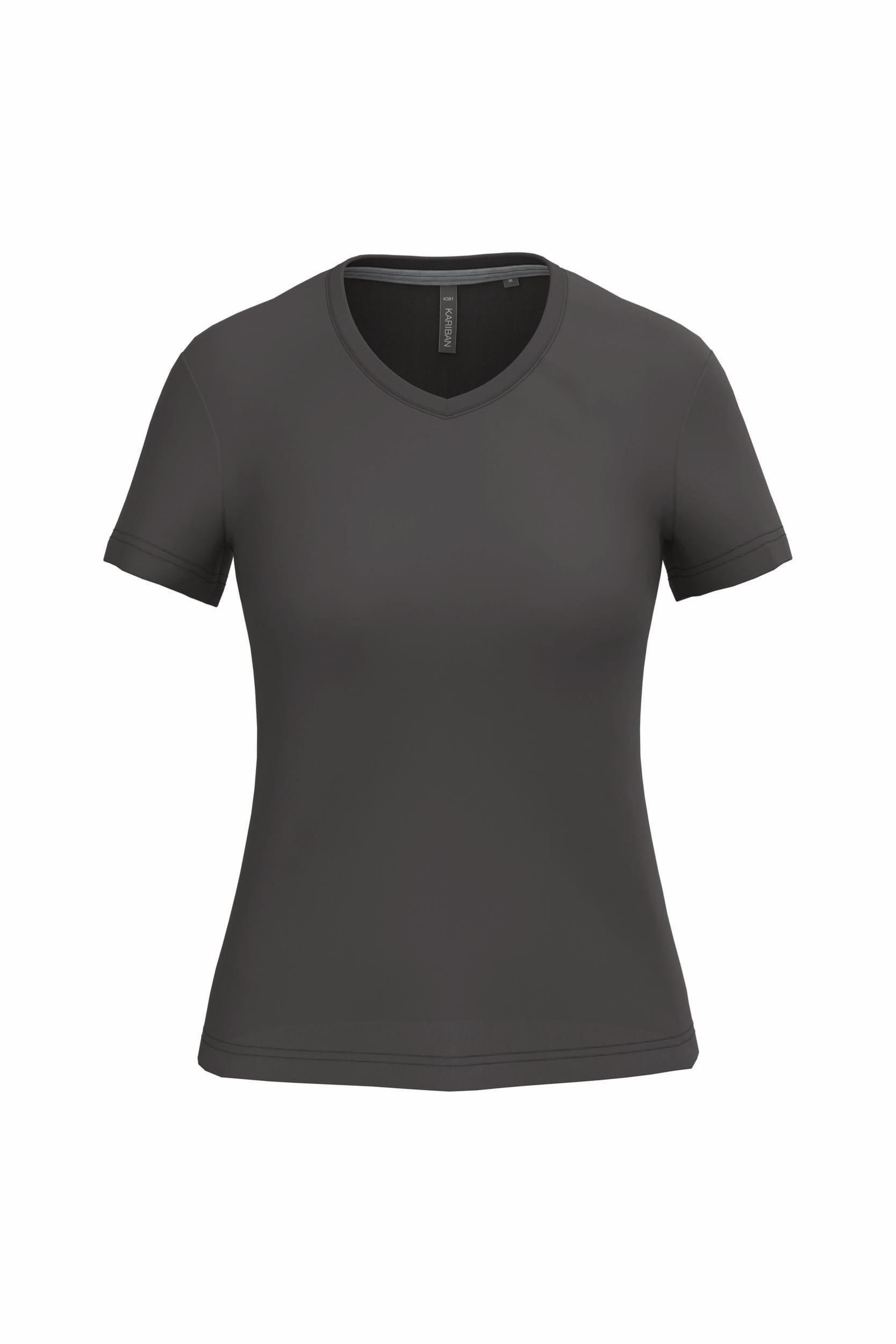 Dames T-shirt V-hals Korte Mouwen