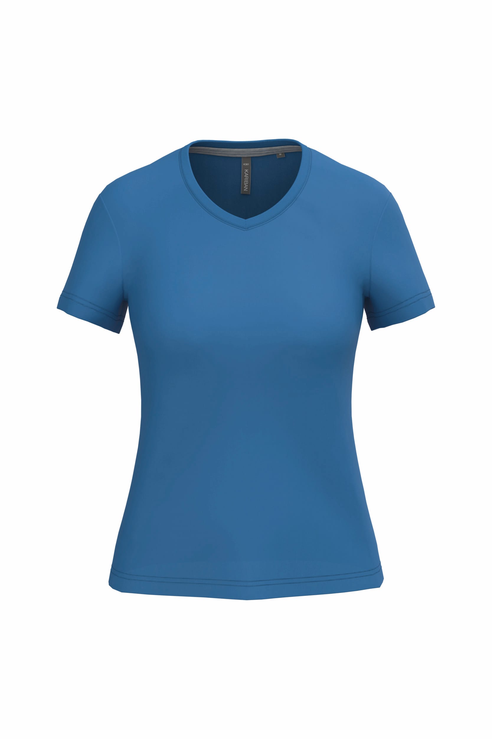 Dames T-shirt V-hals Korte Mouwen