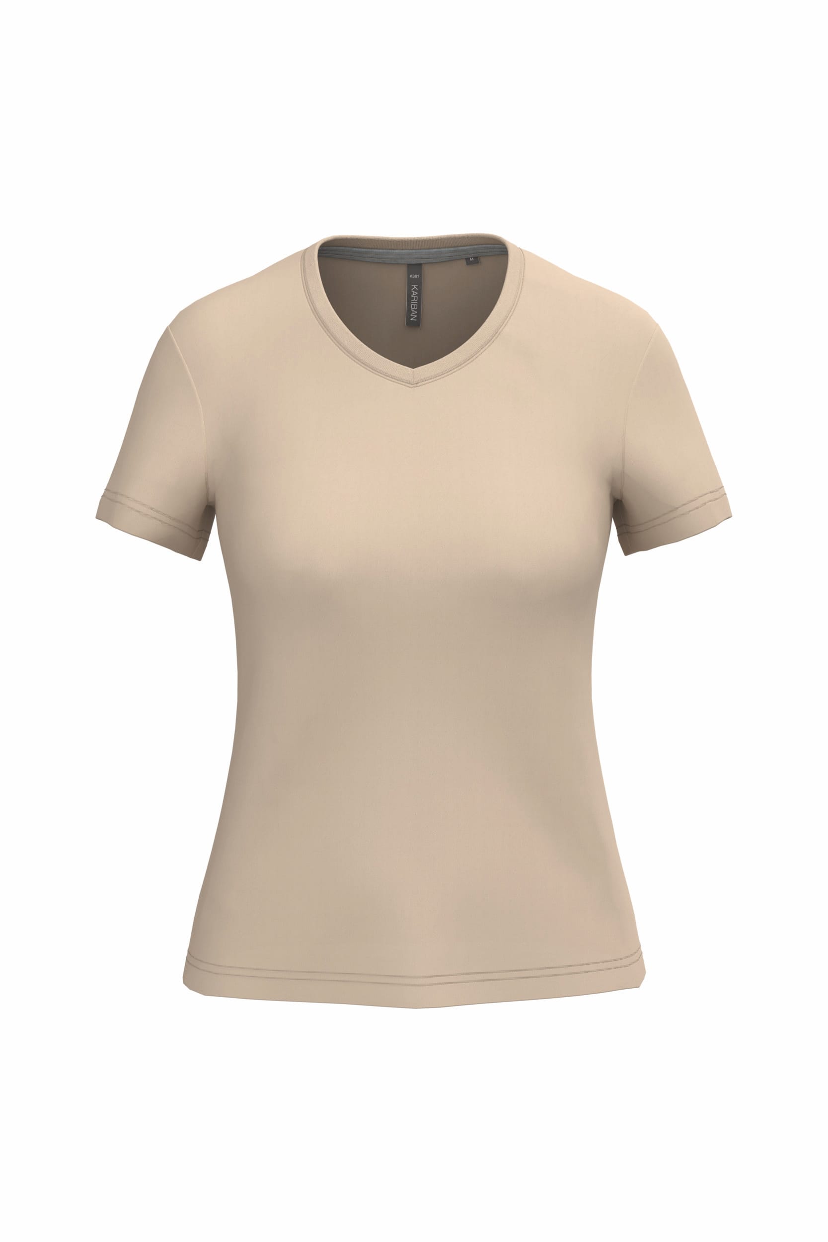 Dames T-shirt V-hals Korte Mouwen