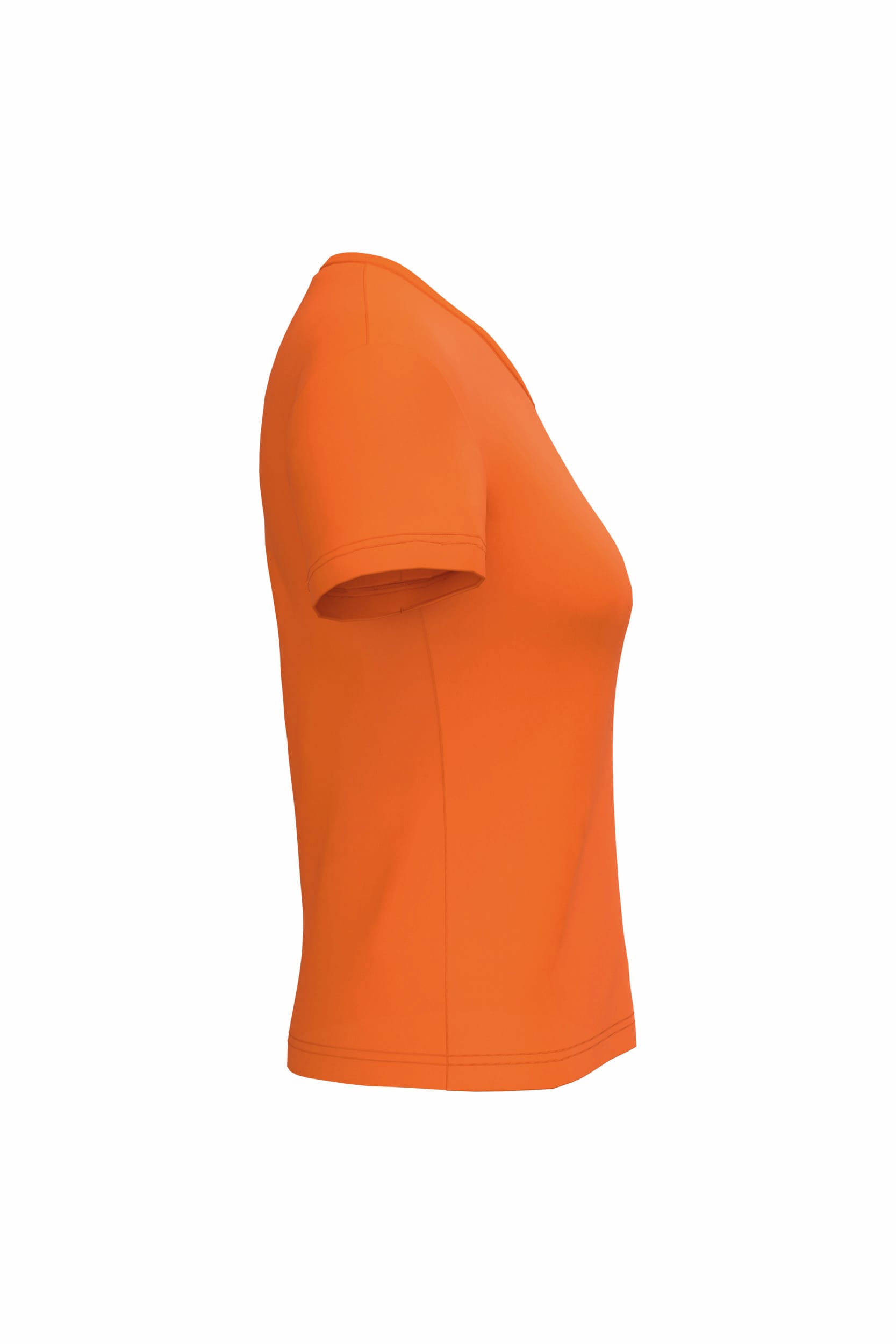 Dames T-shirt V-hals Korte Mouwen