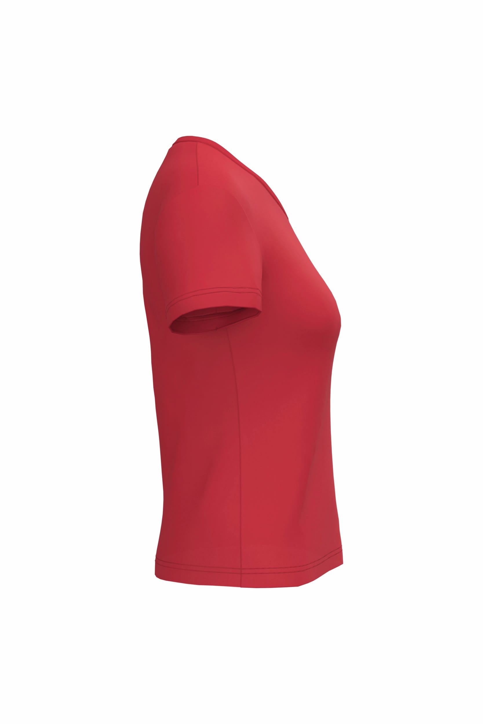 Dames T-shirt V-hals Korte Mouwen