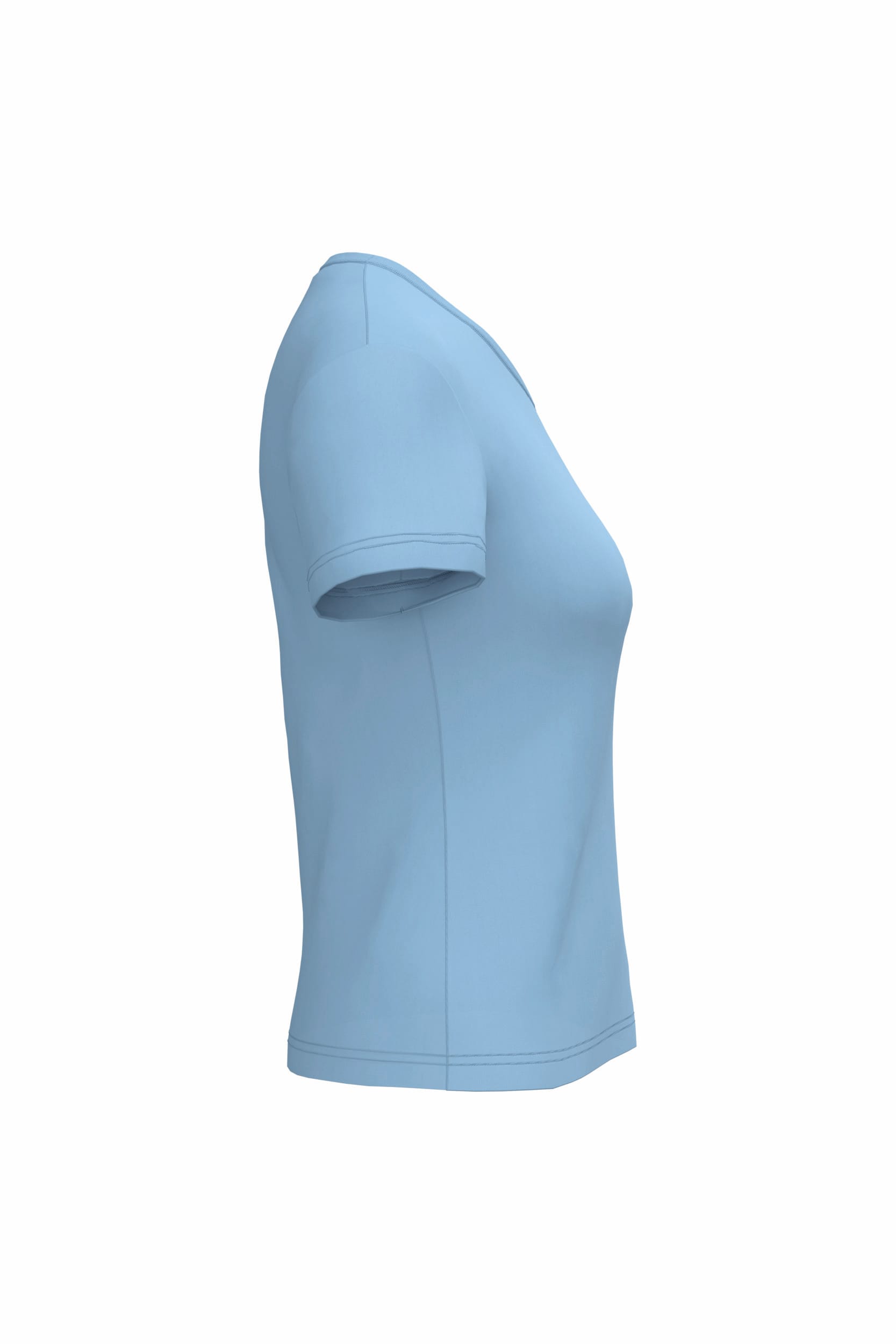 Dames T-shirt V-hals Korte Mouwen