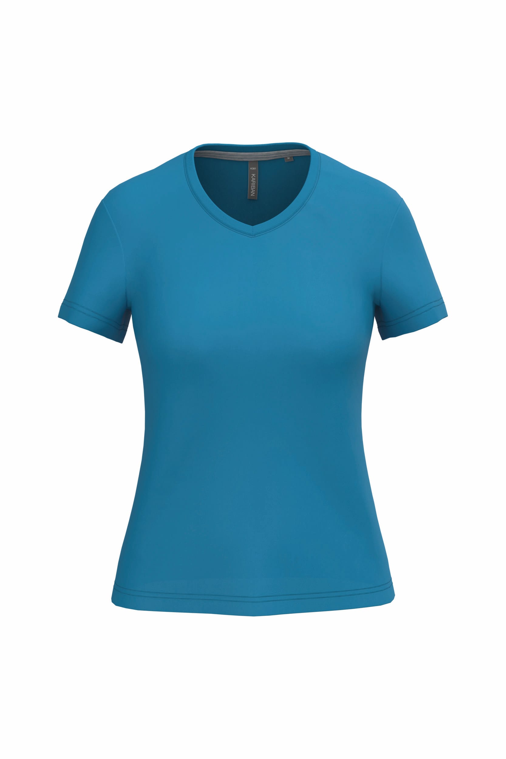 Dames T-shirt V-hals Korte Mouwen