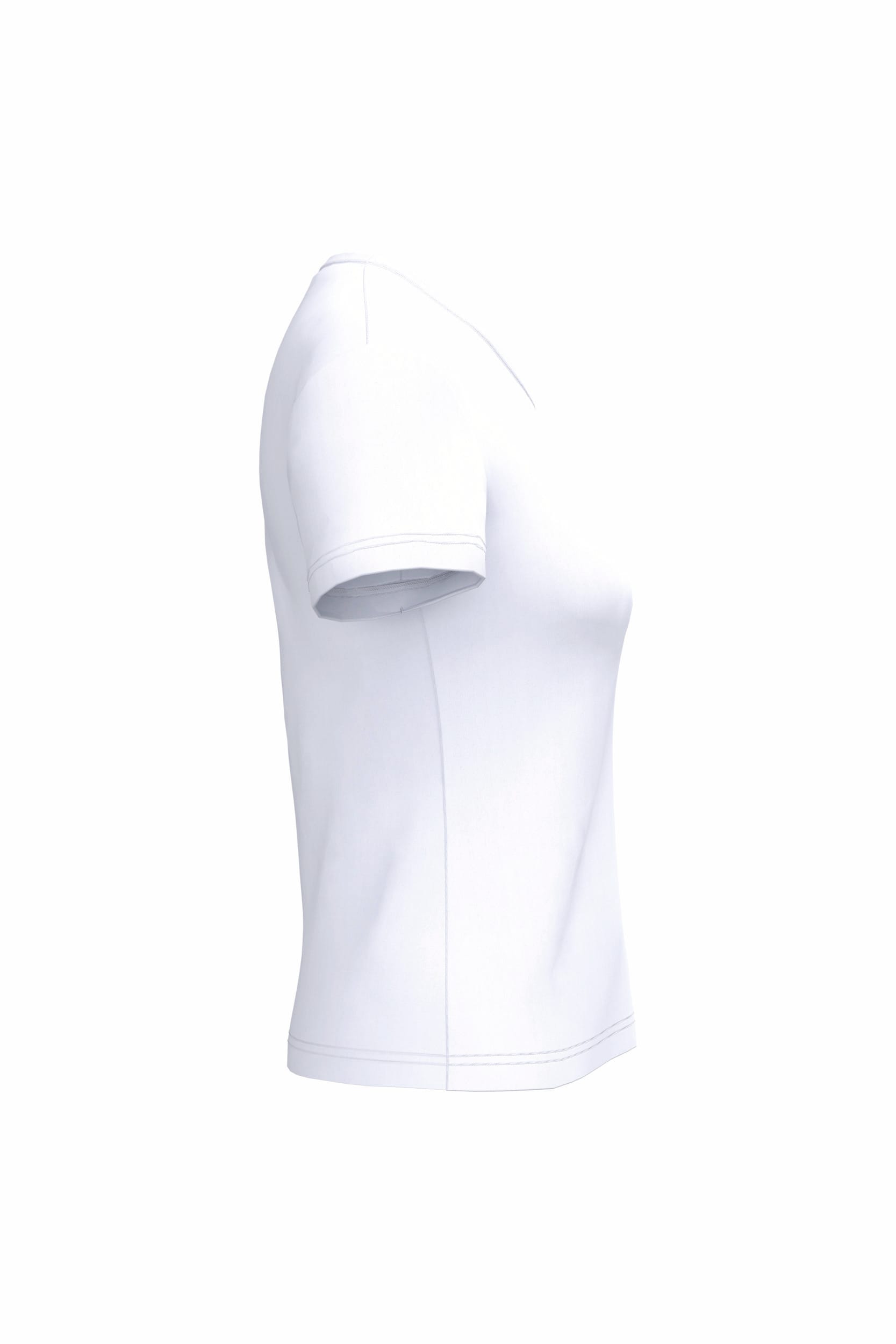 Dames T-shirt V-hals Korte Mouwen
