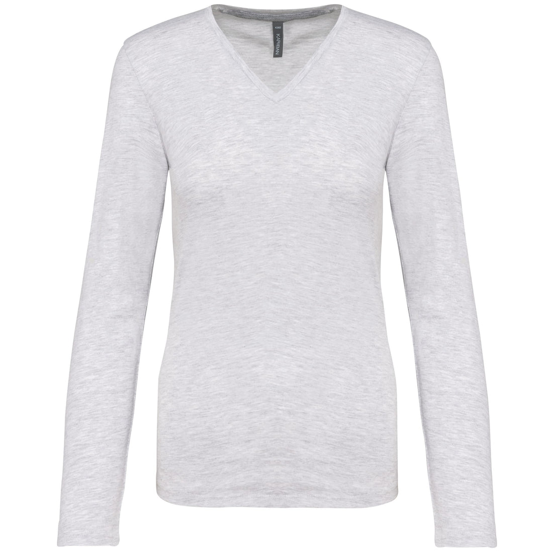 Dames t-shirt V-hals lange mouwen