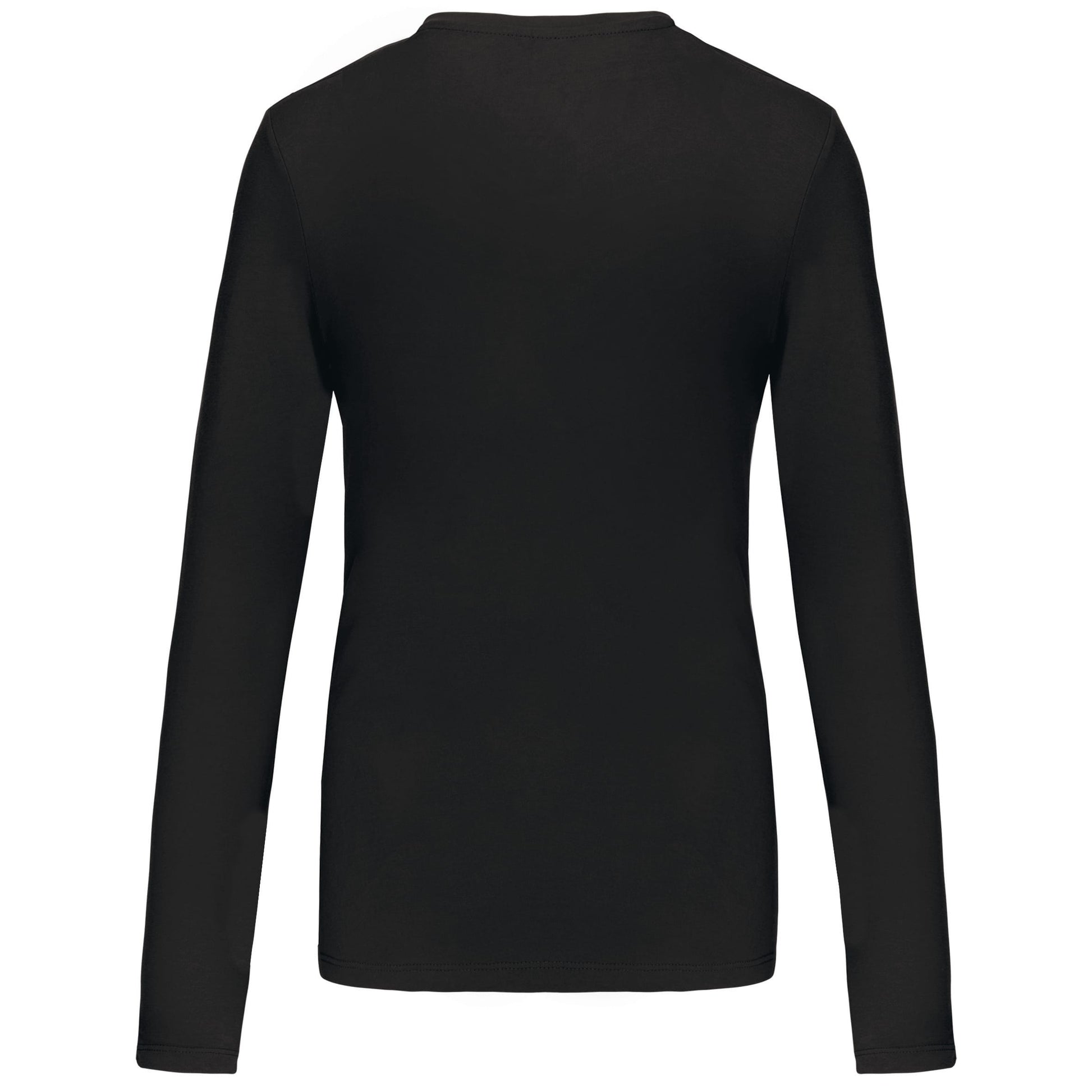 Dames t-shirt V-hals lange mouwen