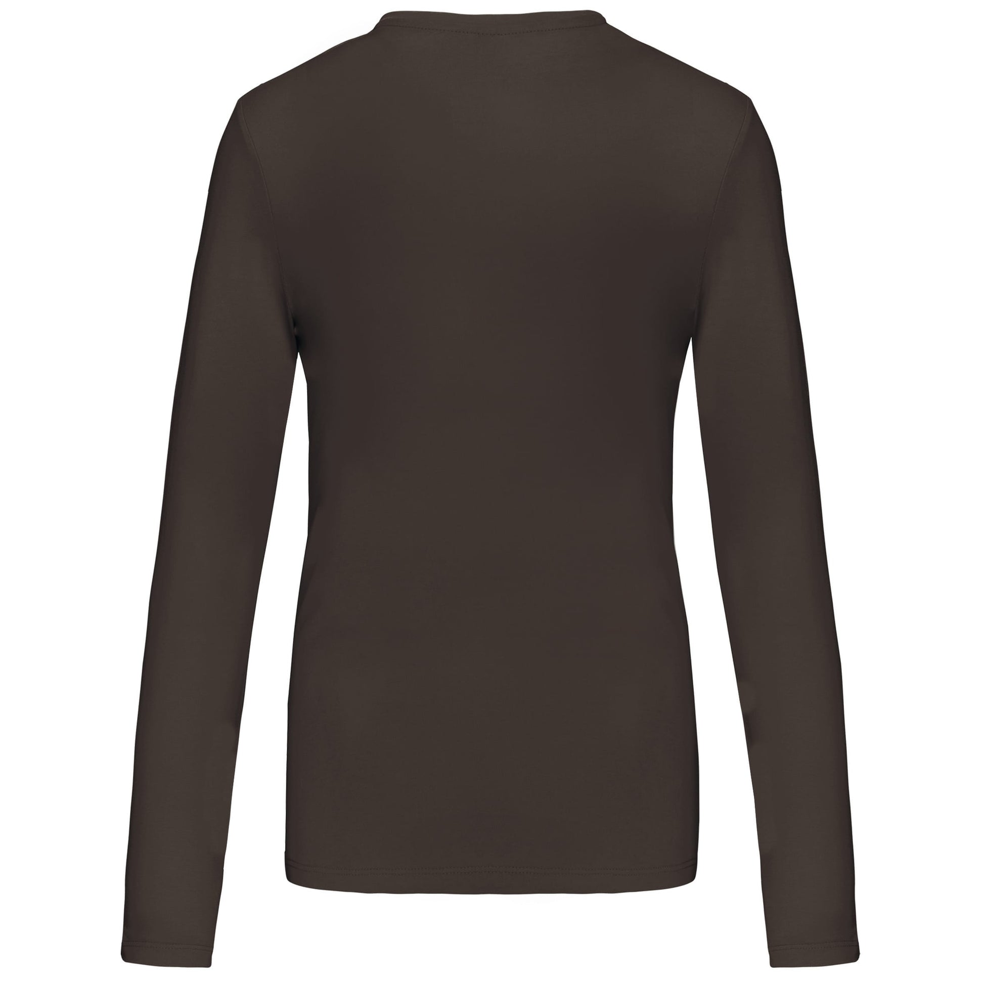 Dames t-shirt V-hals lange mouwen