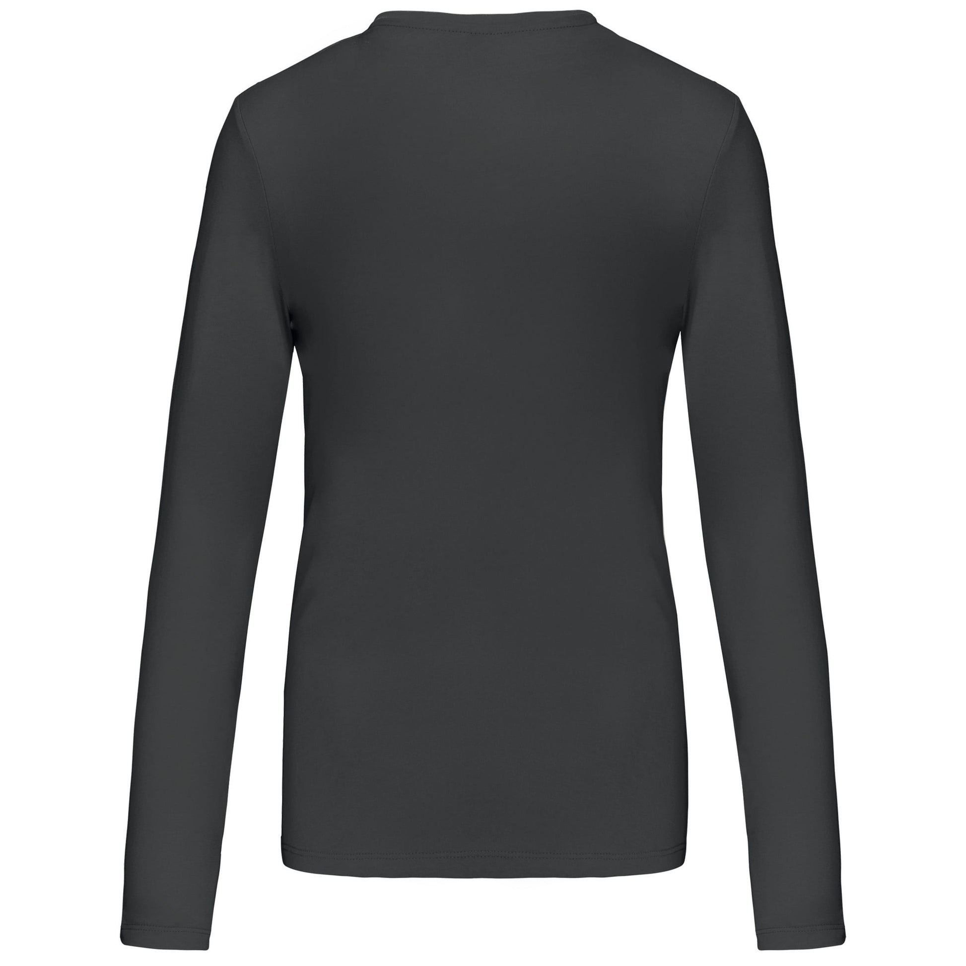 Dames t-shirt V-hals lange mouwen