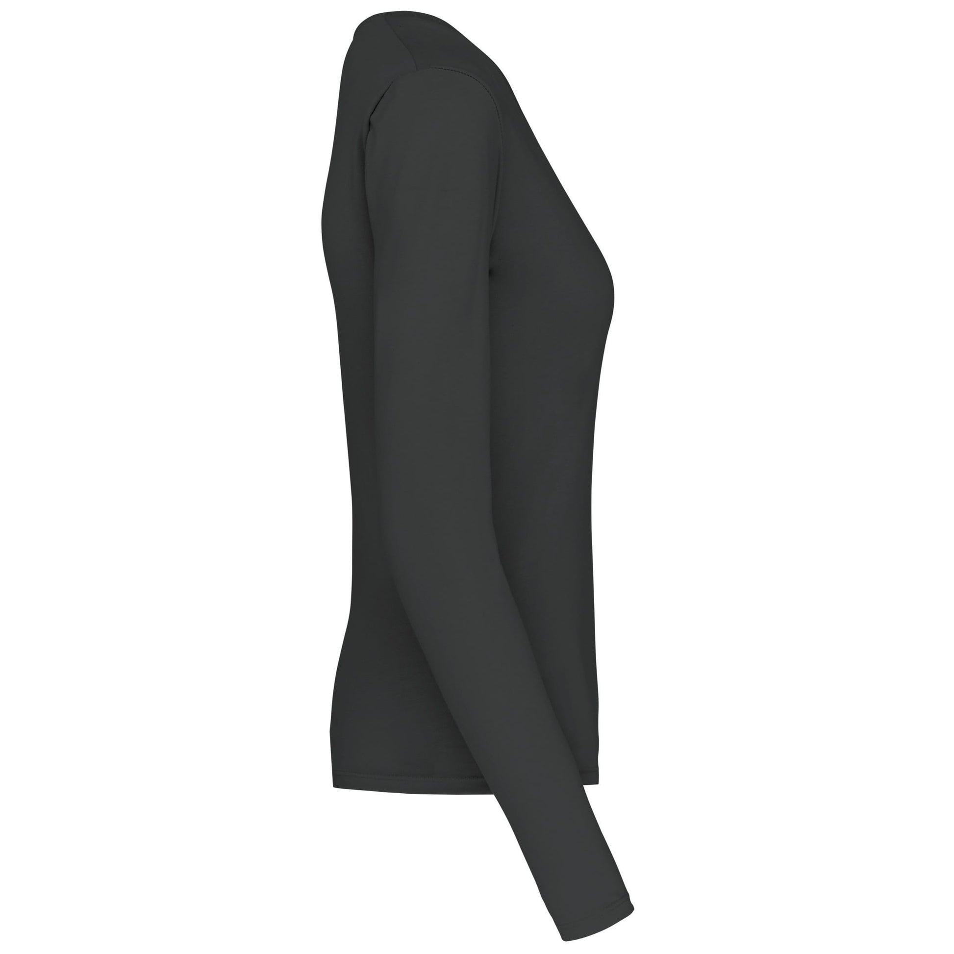 Dames t-shirt V-hals lange mouwen